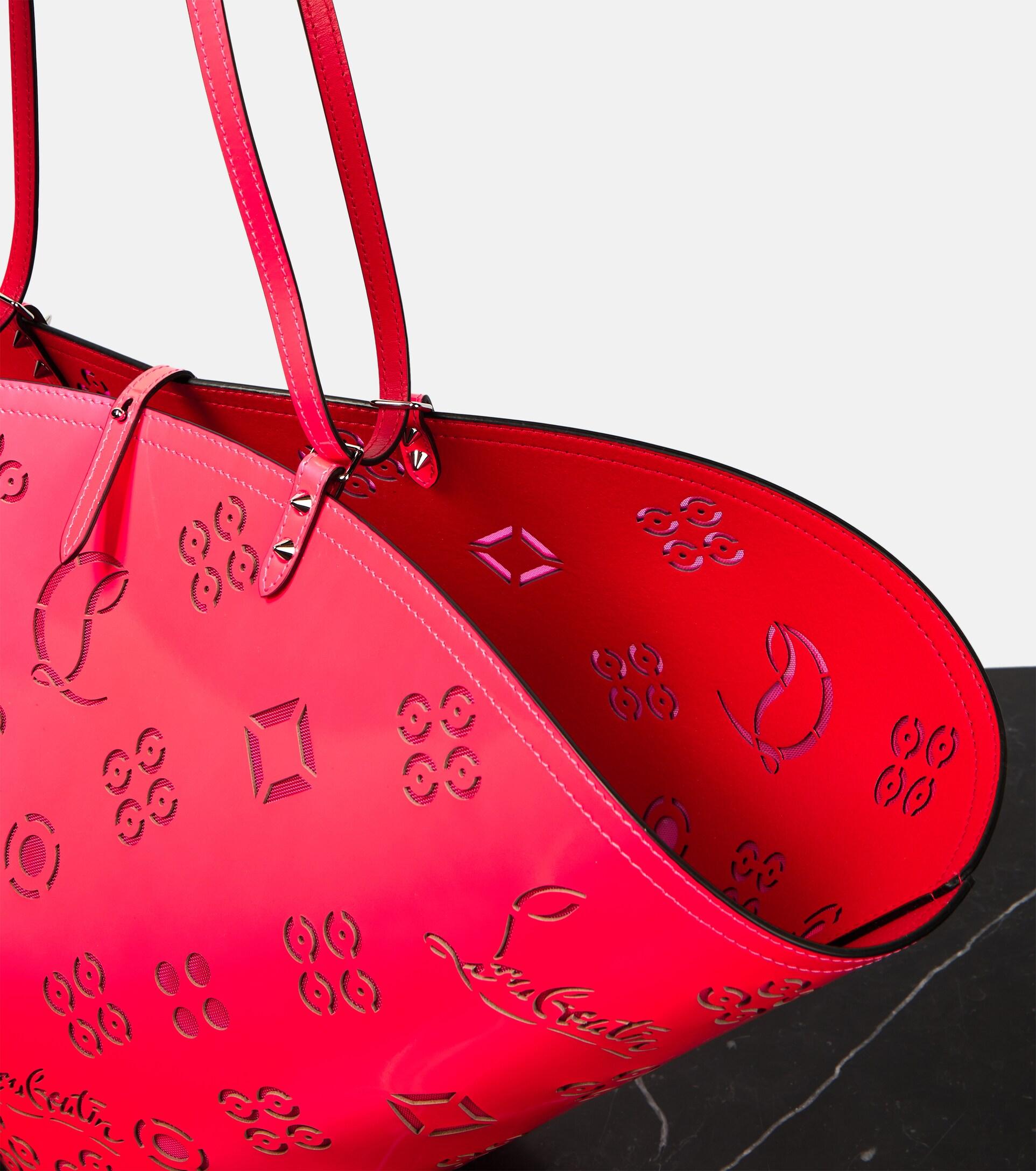 Loubifever Medium Patent Leather Tote Bag in Pink - Christian Louboutin