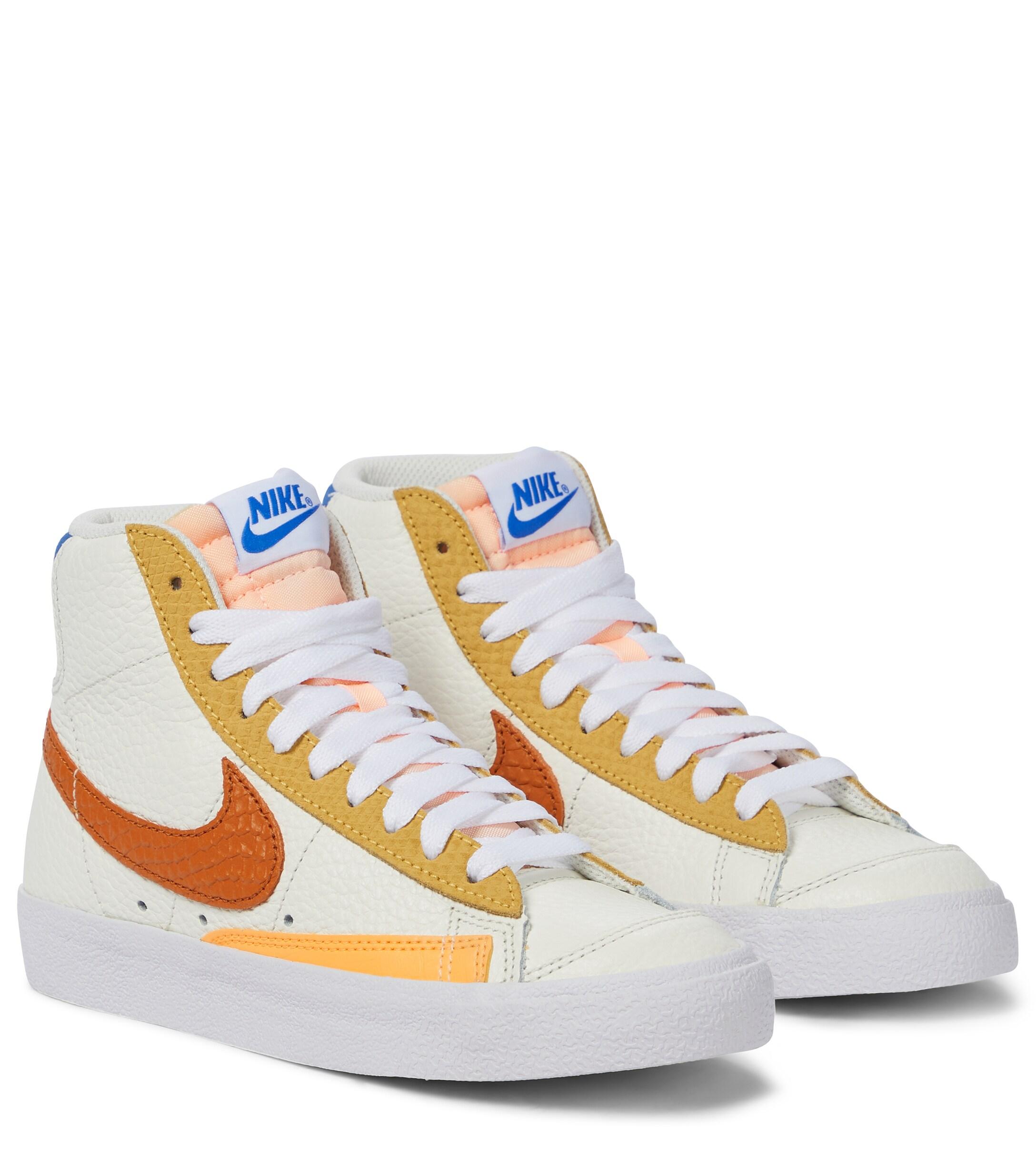 Nike Blazer '77 Leather Sneakers in White | Lyst
