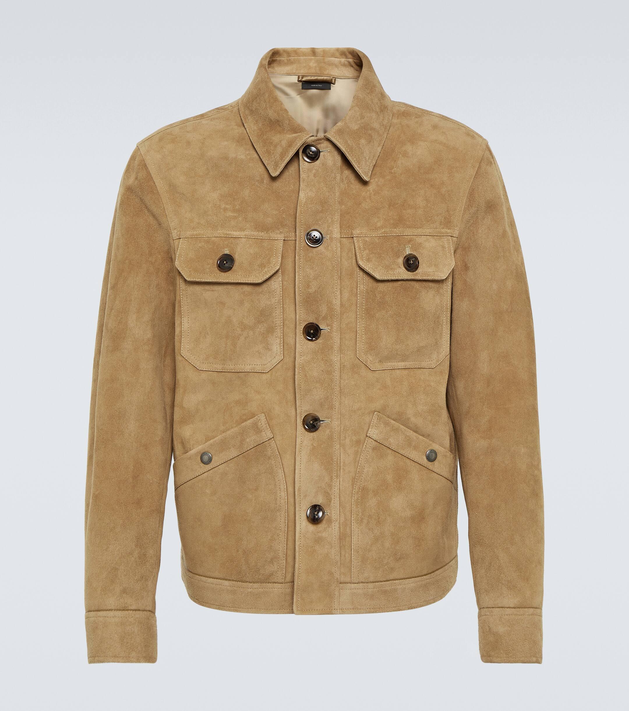 Tom Ford Suede Field Jacket in Natural for Men Lyst UK
