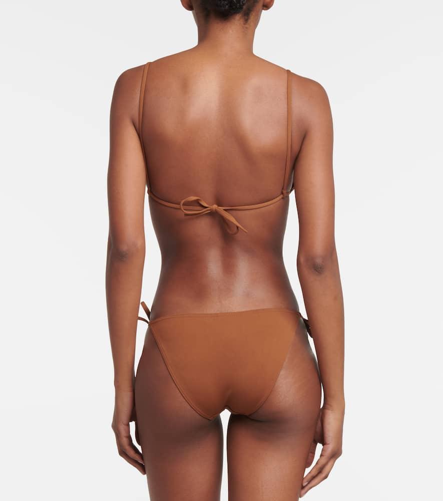 Eres Mouna Triangle Bikini Top in Brown