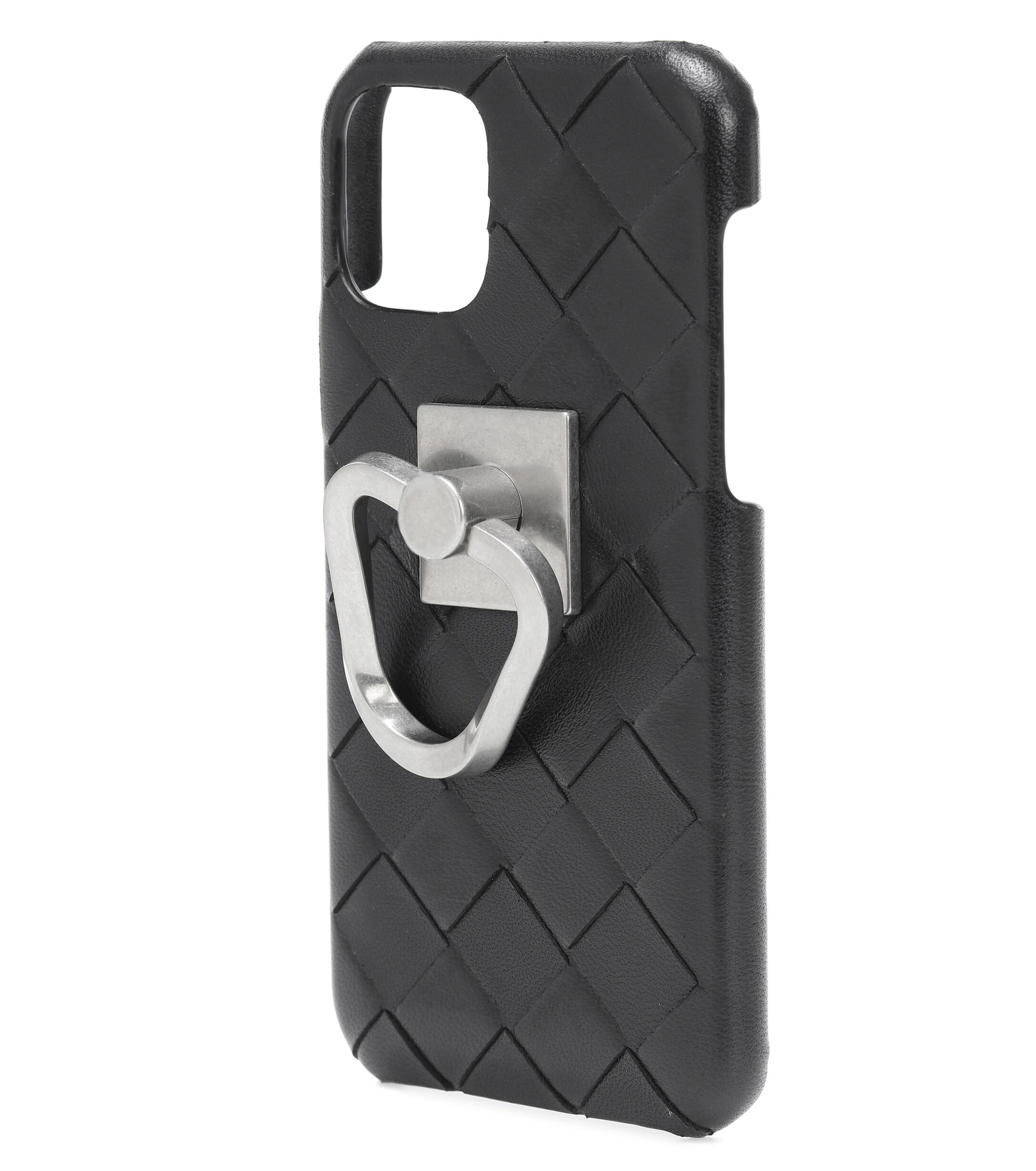 Bottega Veneta Intrecciato Leather Iphone 11 Pro Case in Black - Lyst