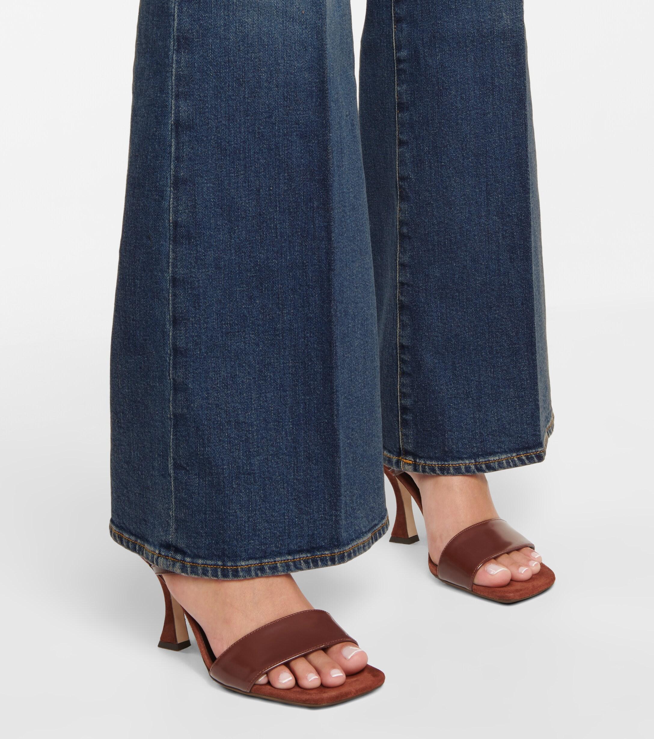 7 For All Mankind Denim High-Rise Flared Jeans Modern Dojo in Blau | Lyst CH