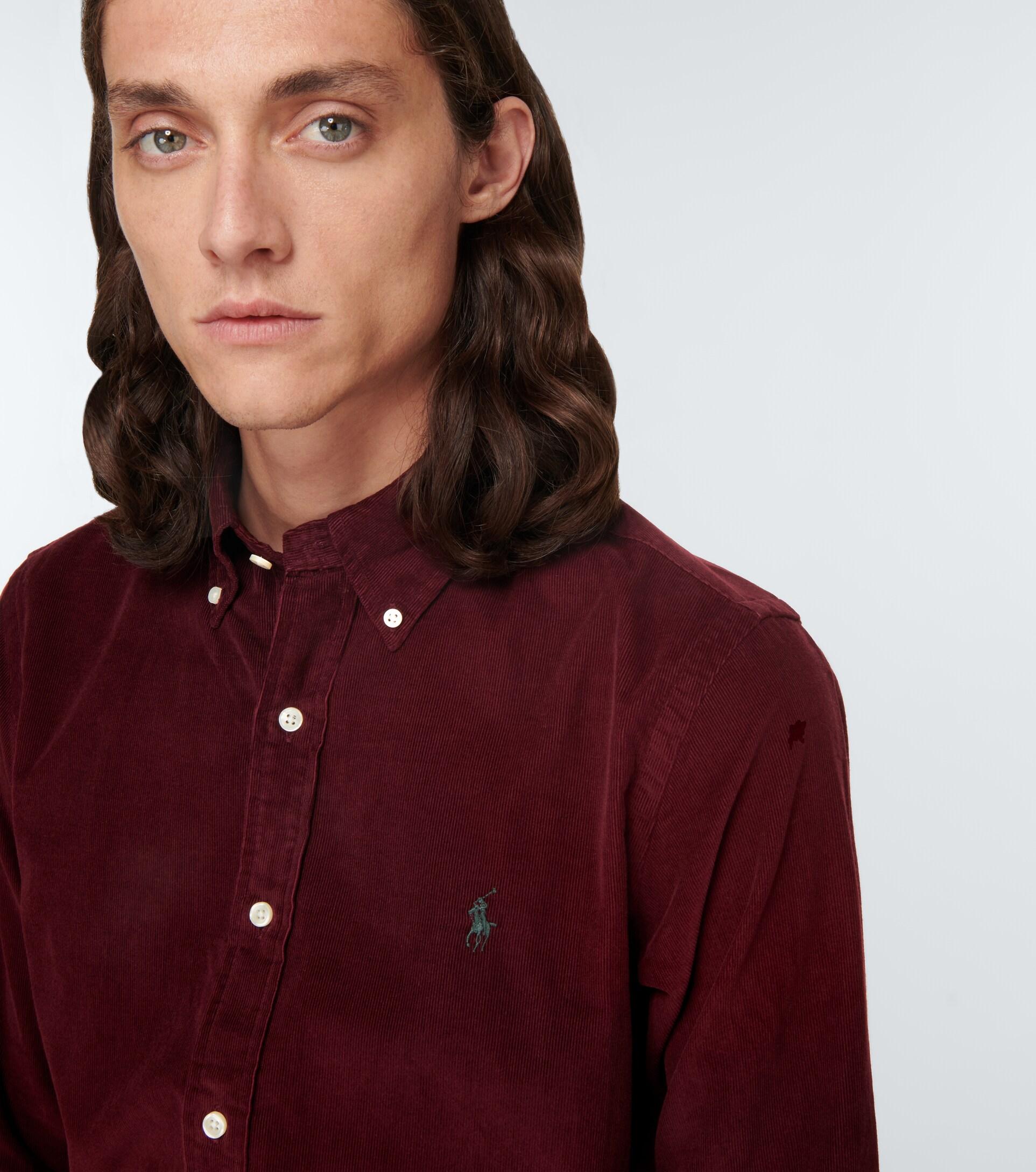 Polo Ralph Lauren Corduroy Shirt in Red for Men | Lyst