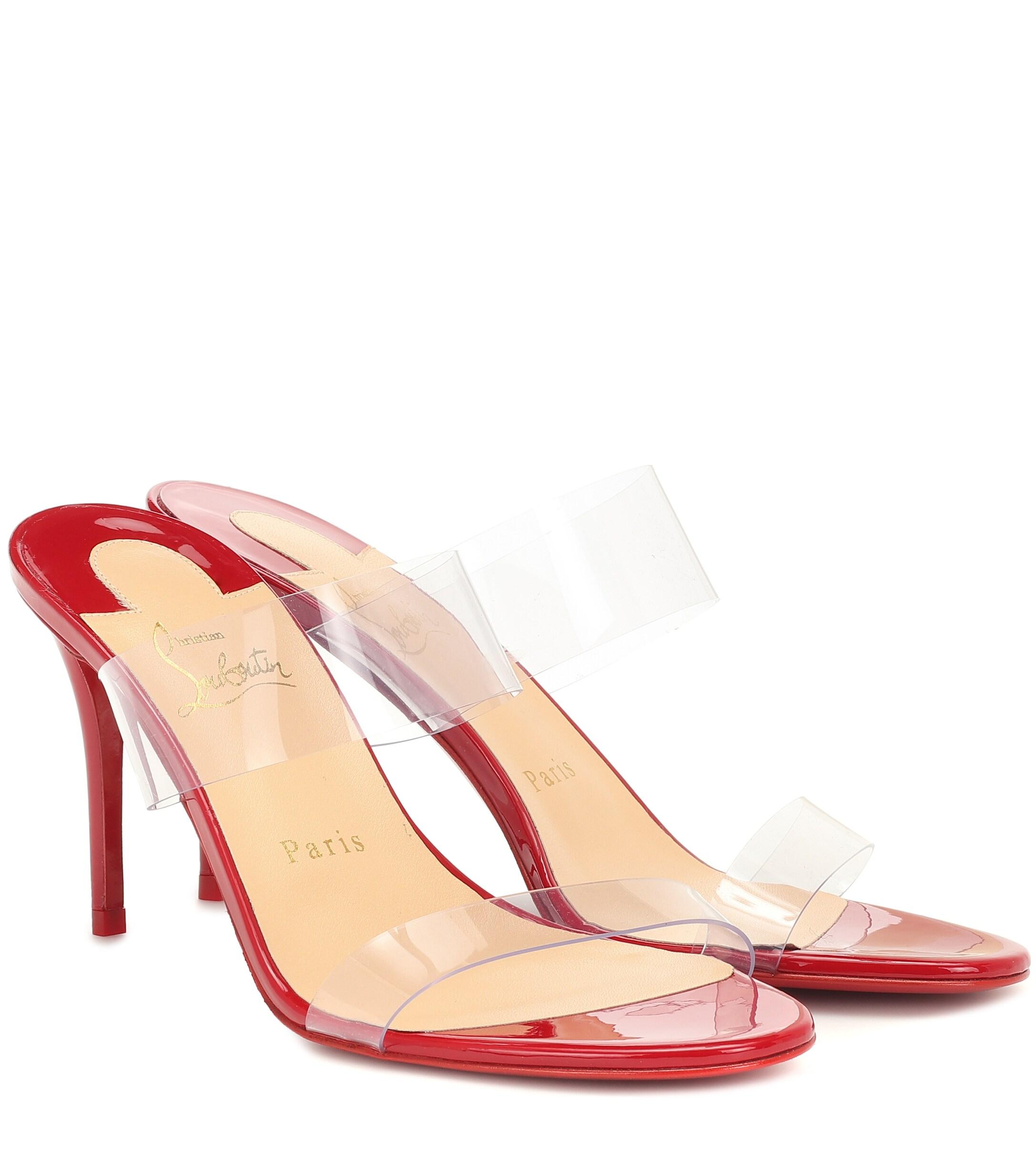 christian louboutin just nodo 85 red sole sandals