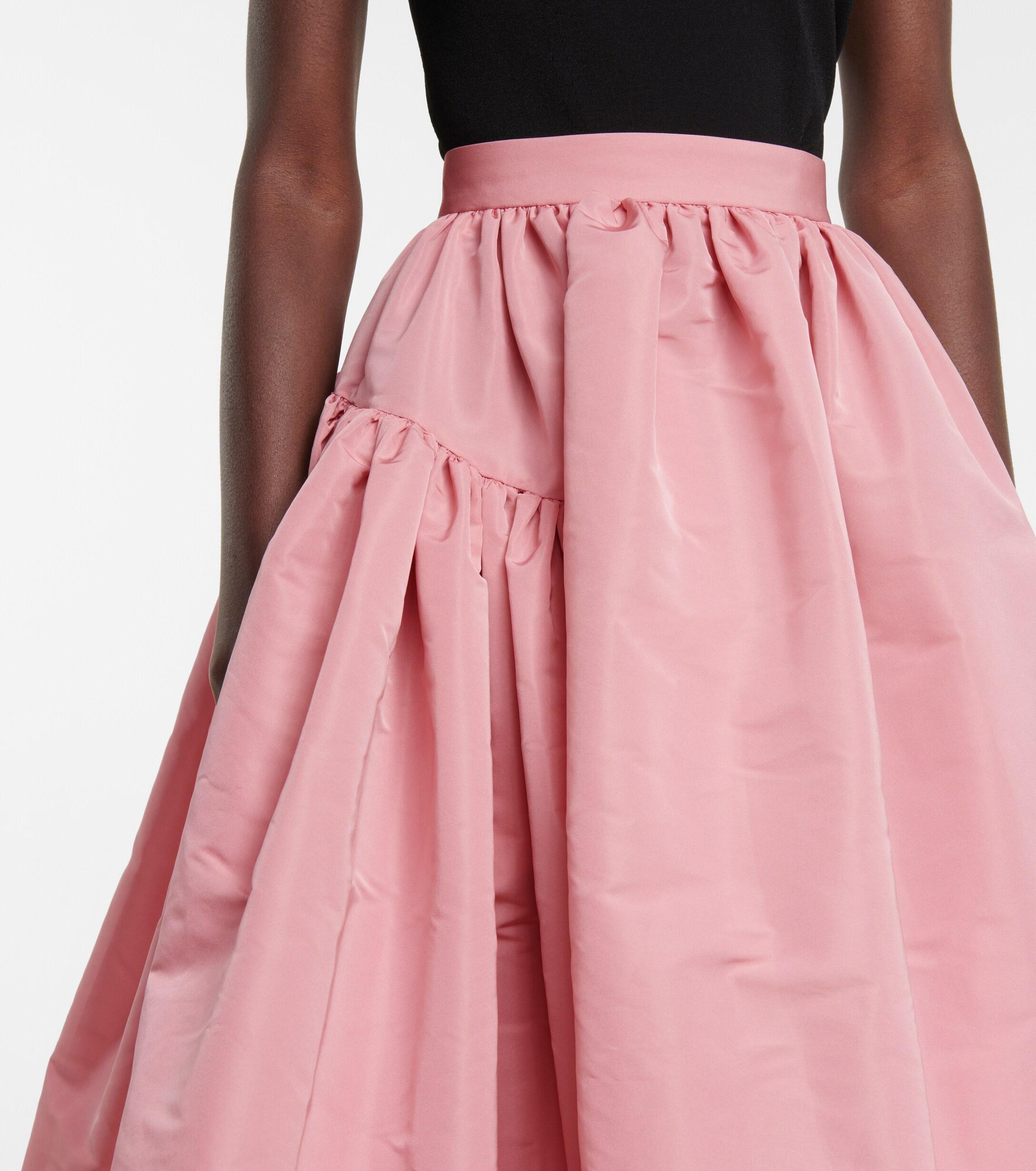 スカート ALEXANDER MCQUEEN PINK COTTON SKIRT ALEXANDER MCQUEEN Knee-length Skirt Pink(Total pattern