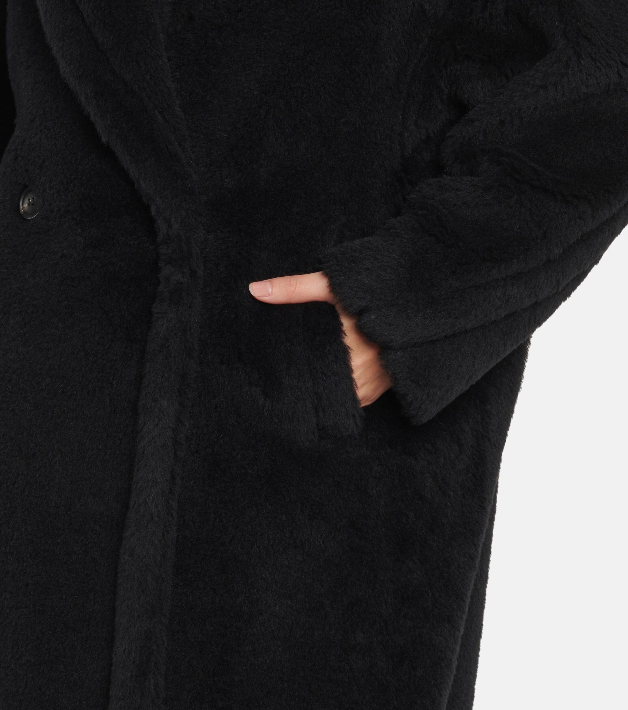 Max Mara Wool Teddy Bear Icon Alpaca-blend Coat in Black - Save 51% | Lyst  Australia