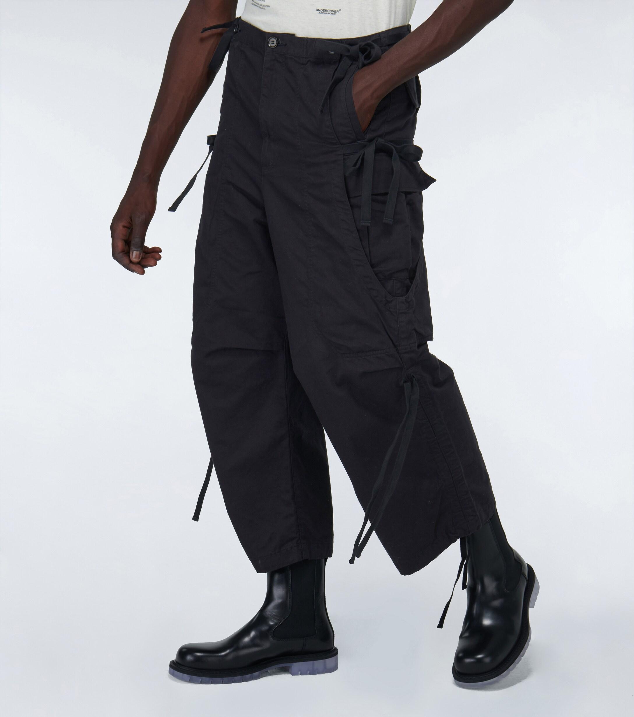 Undercover Cotton Cargo Pants in Black for Men - Lyst