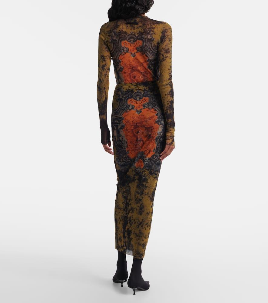 【Jean Paul Gaultier】 High-riseコットン maxiスカート JEAN PAUL GAULTIER Knitted maxi skirt | NET-A-PORTER