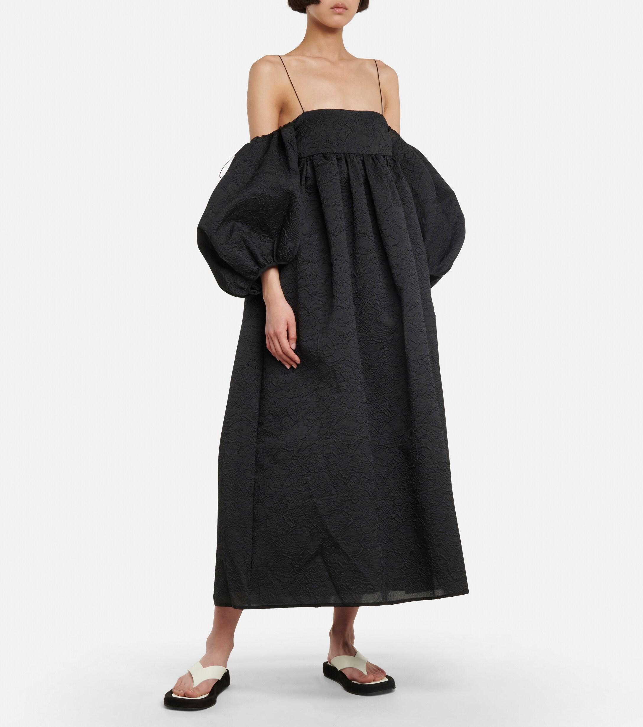 cecilie copenhagen off shoulder dress Cecilie Copenhagen Dea Gathered Fil Coup Organza Mini Dress Size In Green  - 71% Off