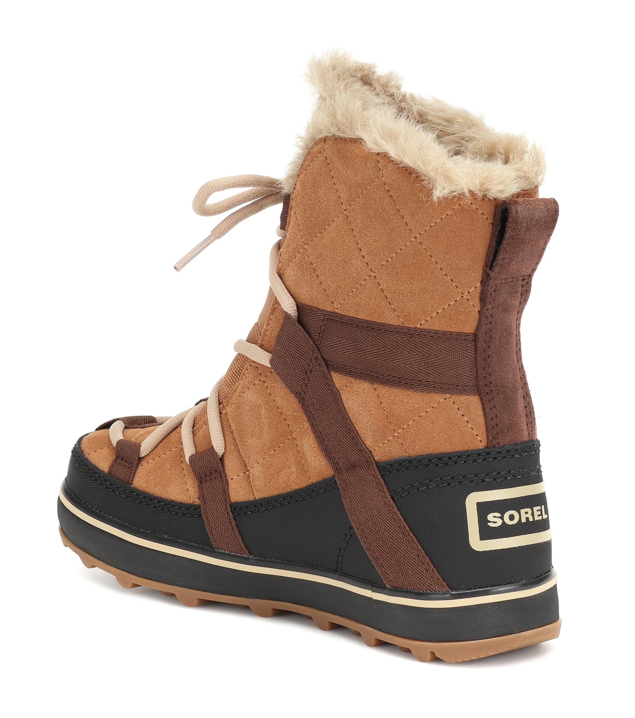 Sorel Explorer Suede Boots in Brown - Lyst