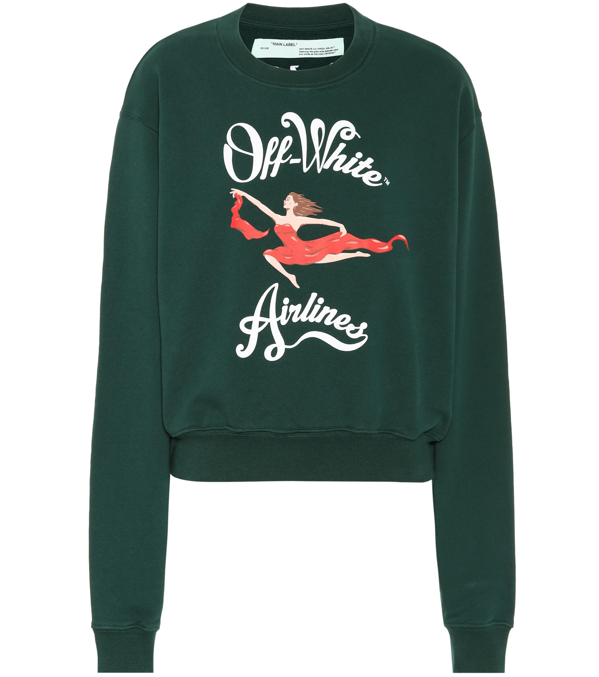 off white airlines sweatshirt