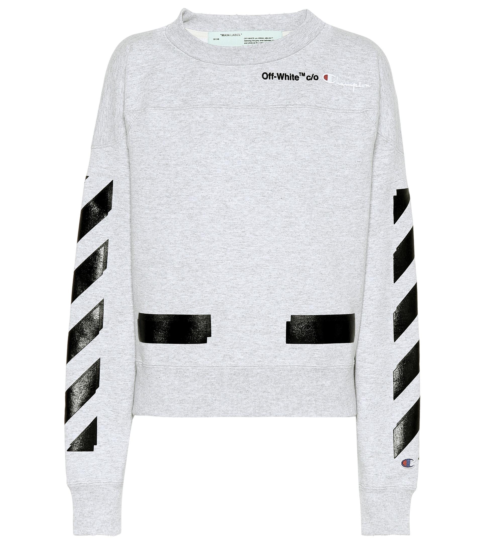 champion off white sweatshirt