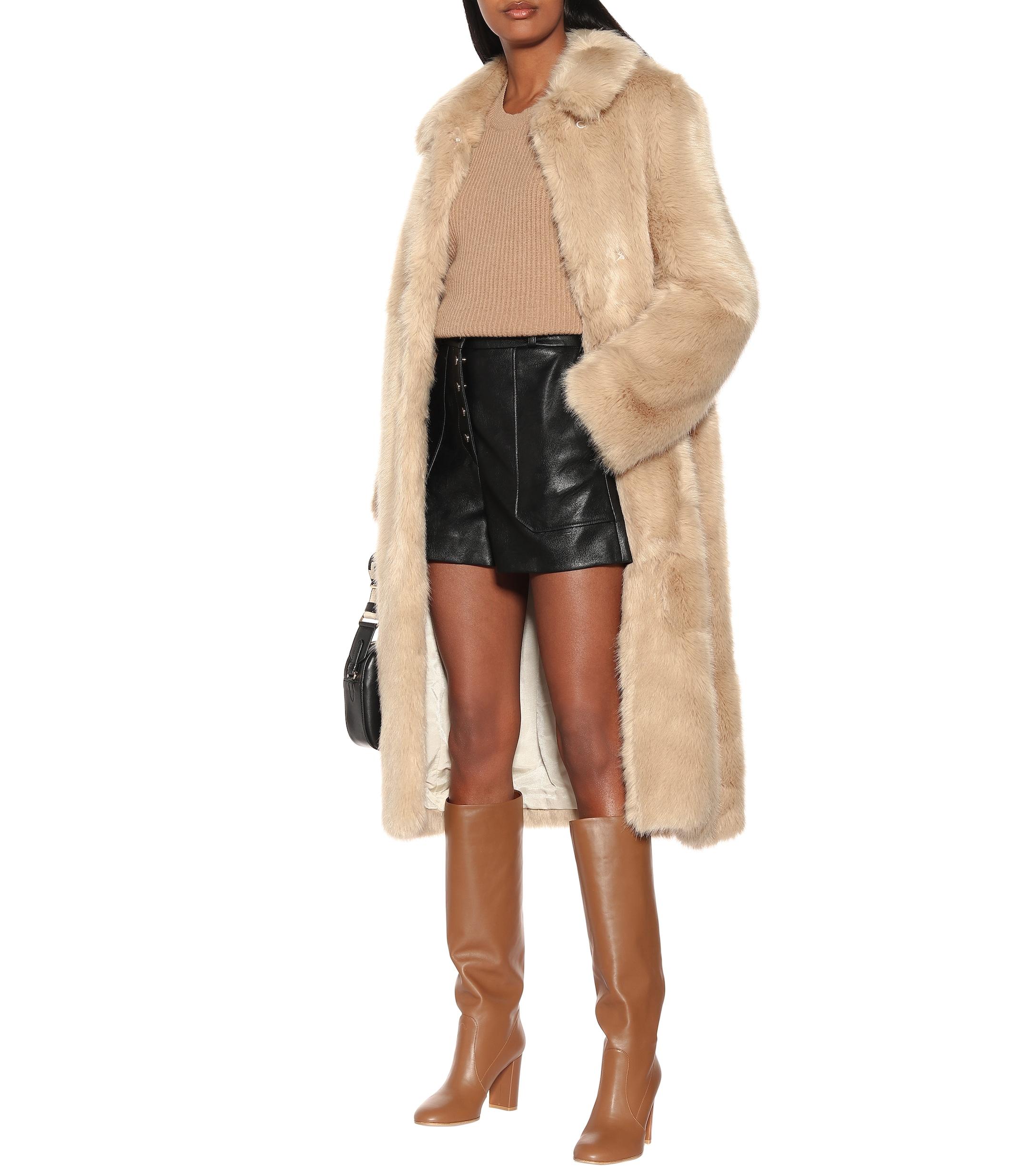 joules stella faux fur coat