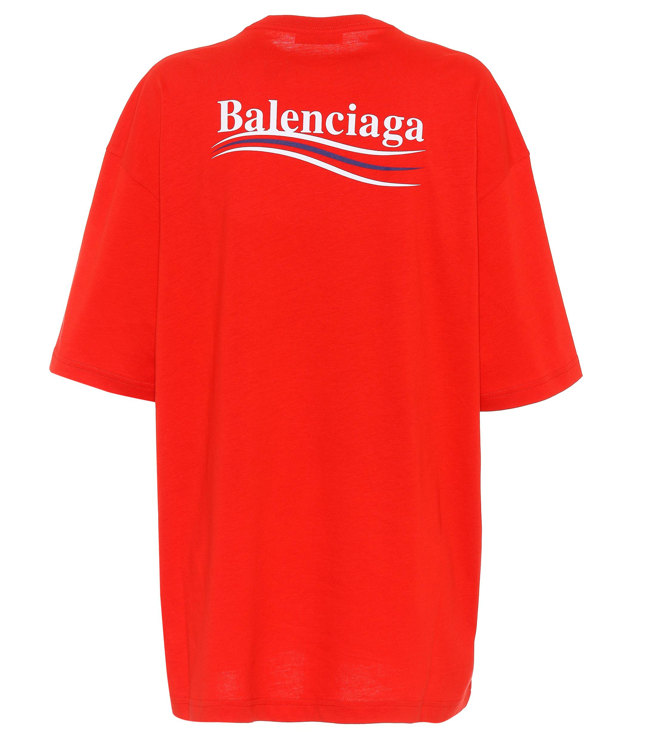 balenciaga t shirt red