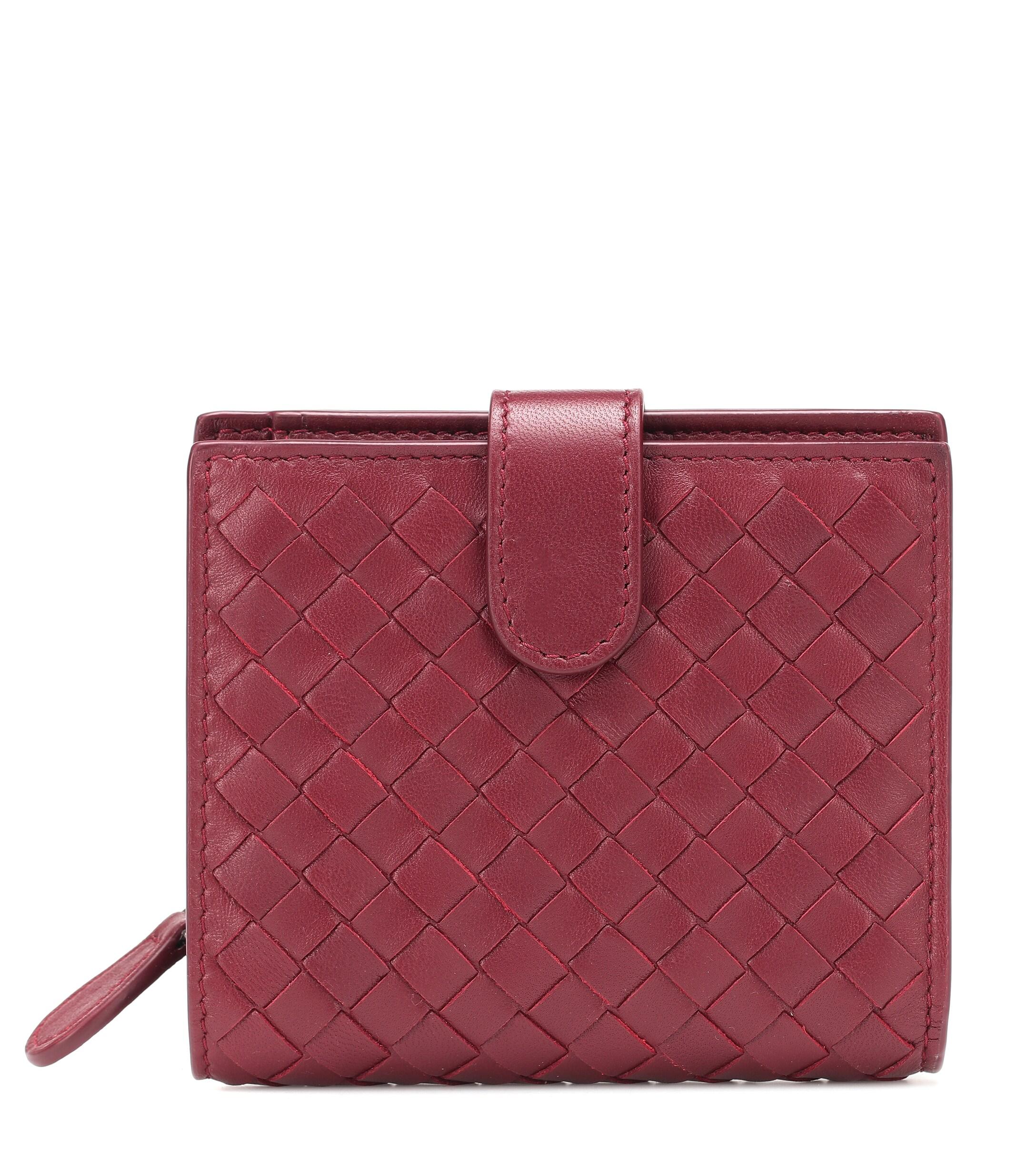 bottega veneta wallet red