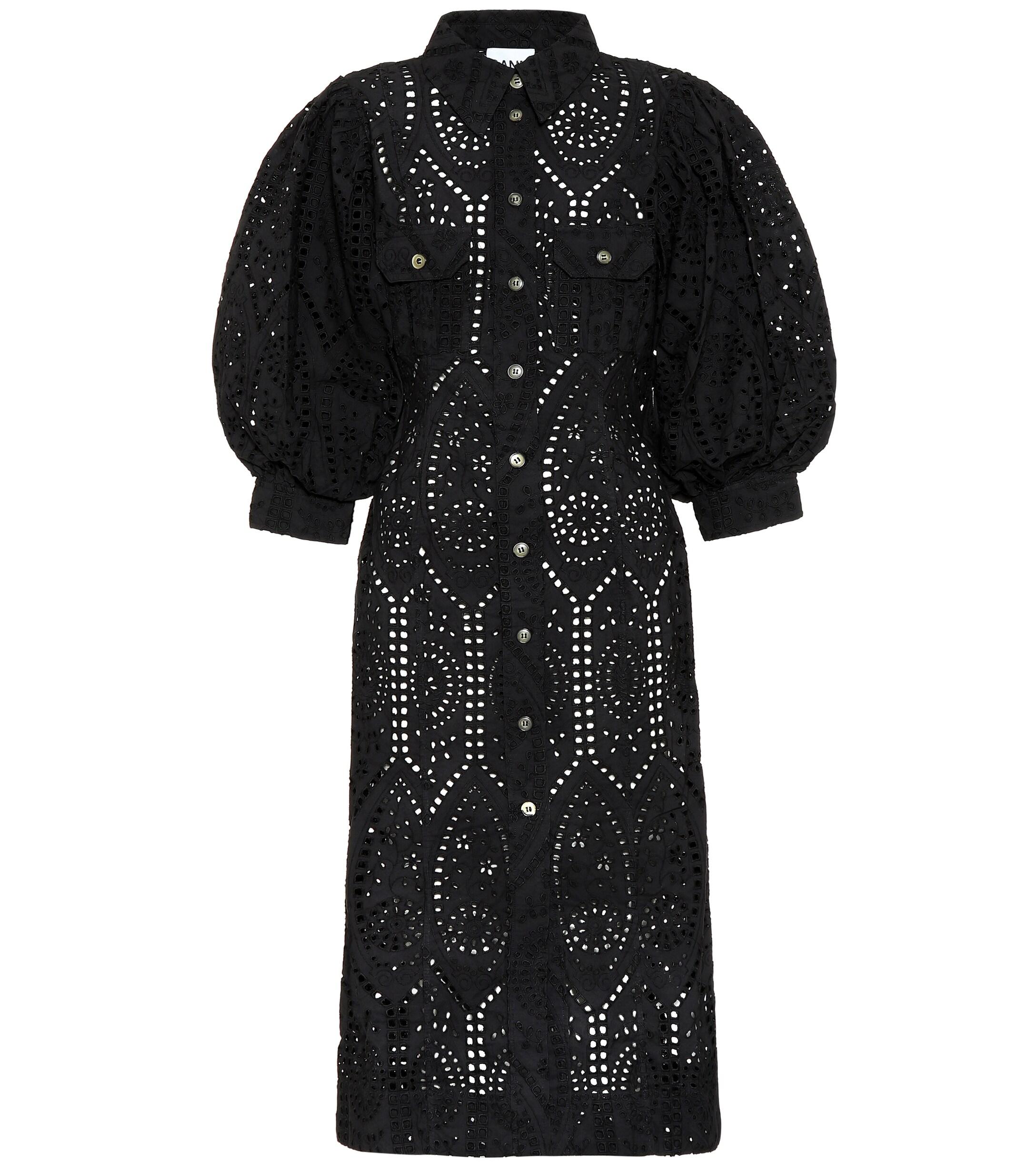 ganni cotton dress
