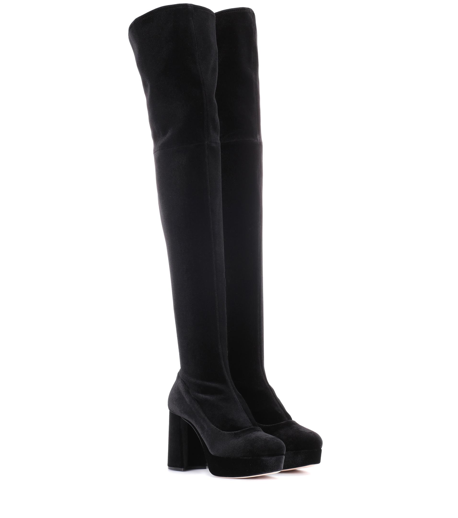miu miu velvet boots