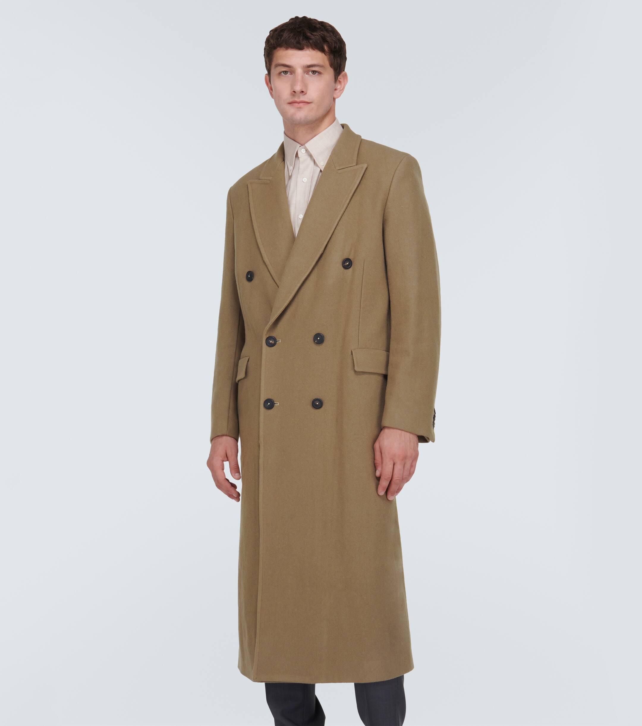 Our Legacy Extended Whale Wool-Blend Coat in Natural for Men | Lyst UK
