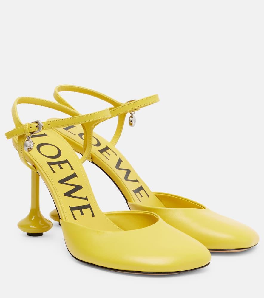 LOEWE レザー トイ パンプス90◆イエロー Loewe Toy 90 Leather Pumps in Yellow | Lyst