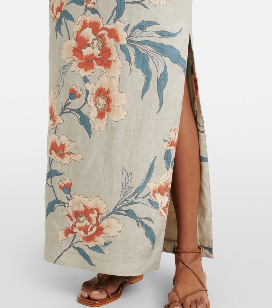 sir floral linen maxi dress SIR