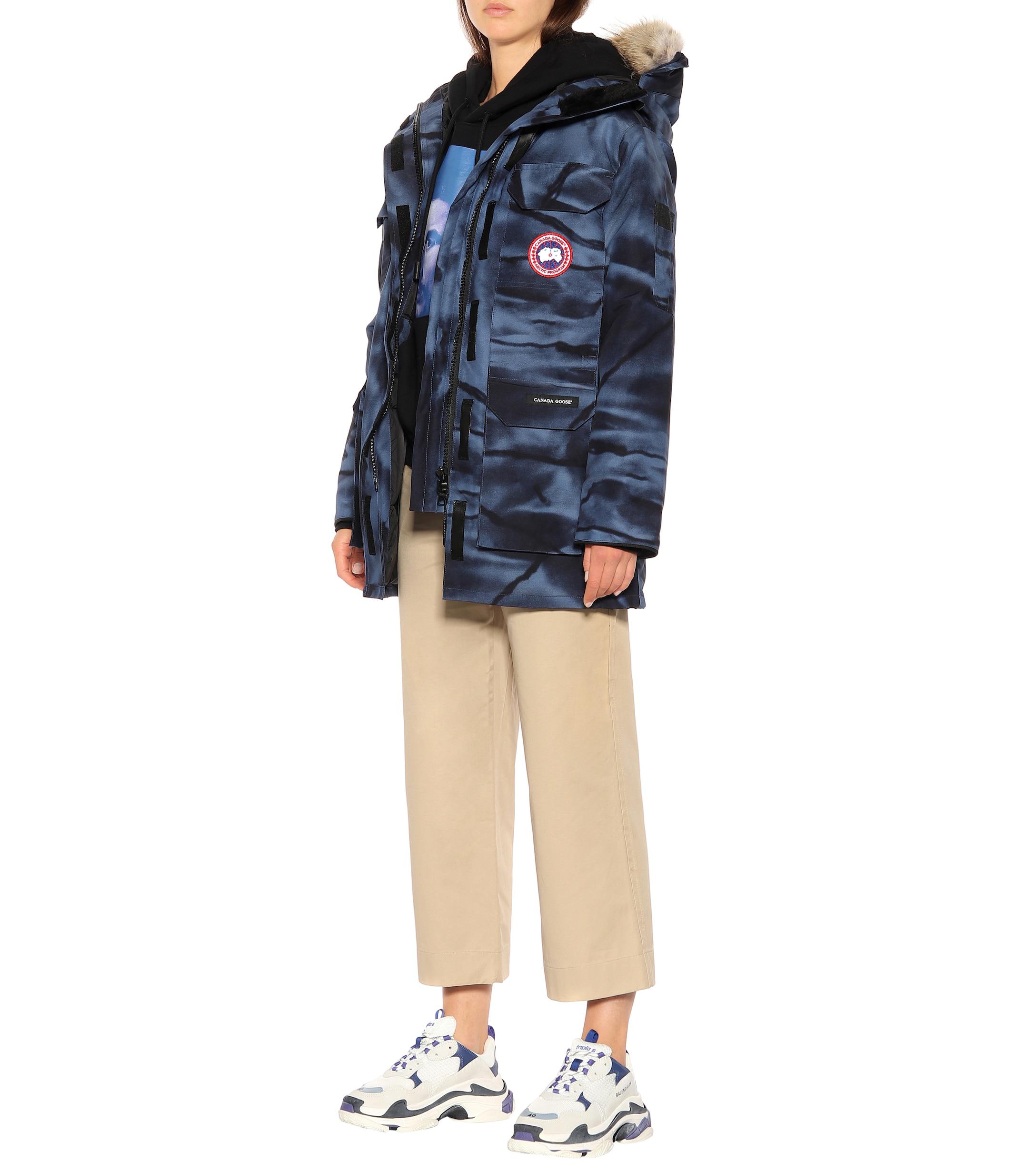 canada goose blue camo parka
