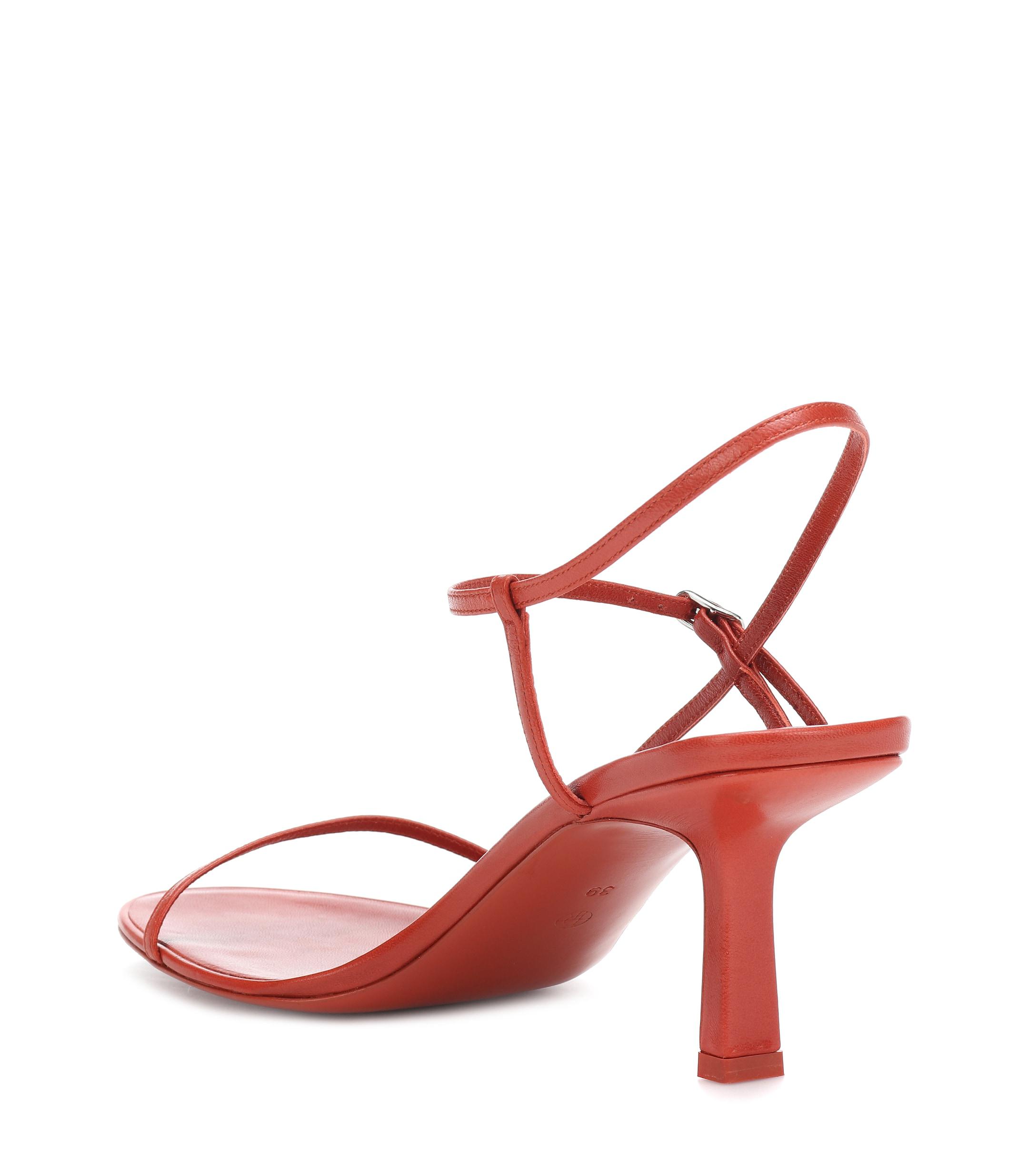The Row Bare Leather Sandals | Lyst