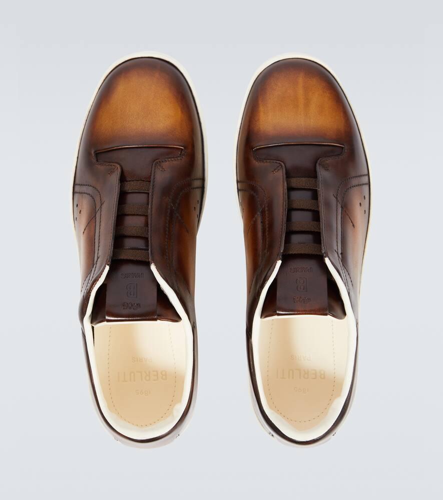 Berluti Playtime Leather Slip-On Shoes in Brown for Men | Lyst