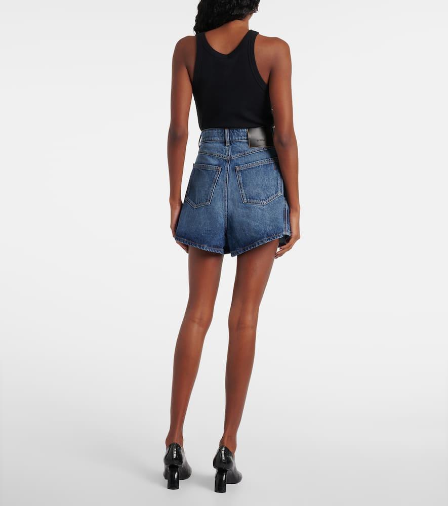 Sportmax Ghibra Denim Shorts in Blue | Lyst