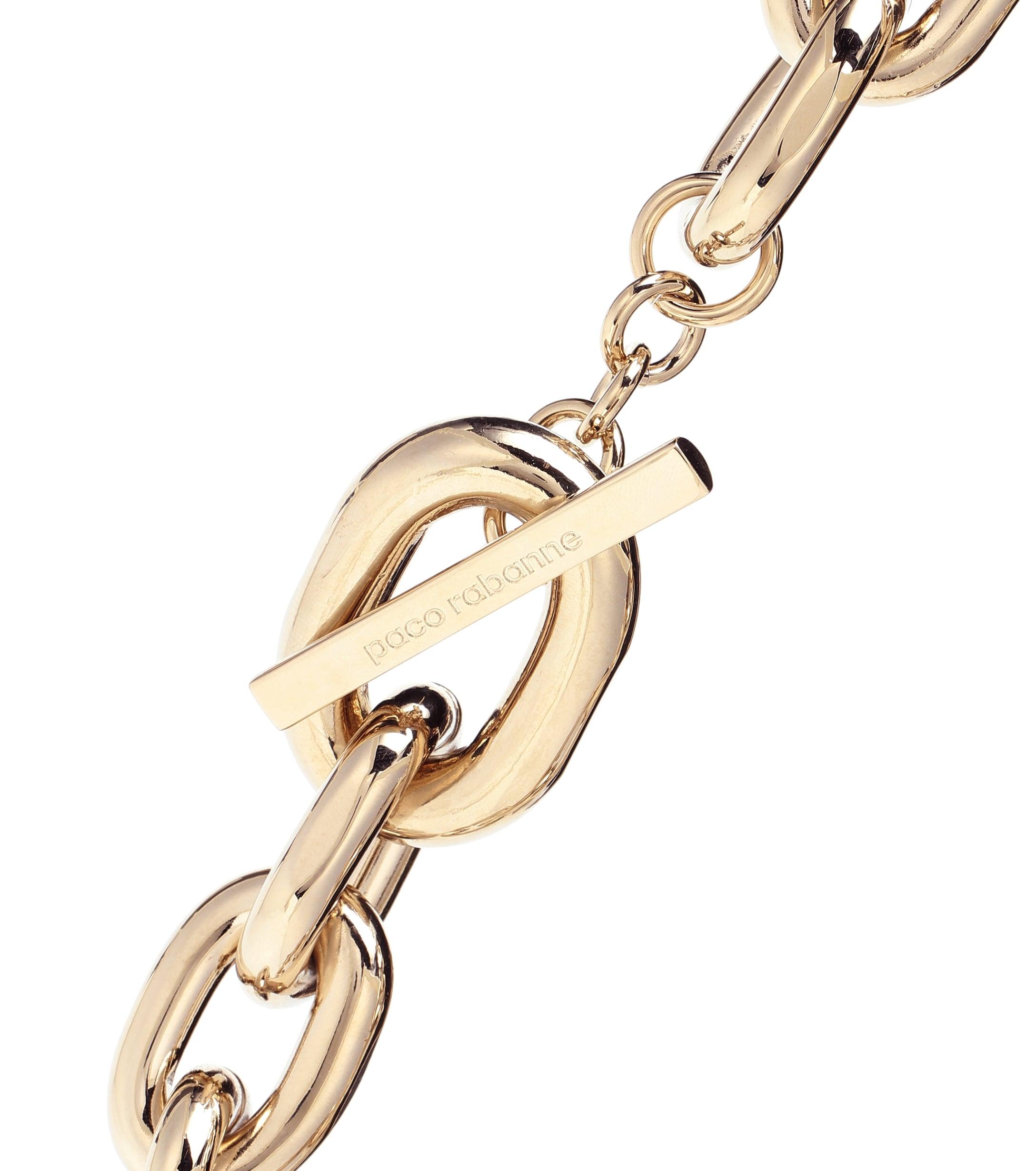 Paco Rabanne Chain Link Necklace in Gold (Metallic) - Lyst