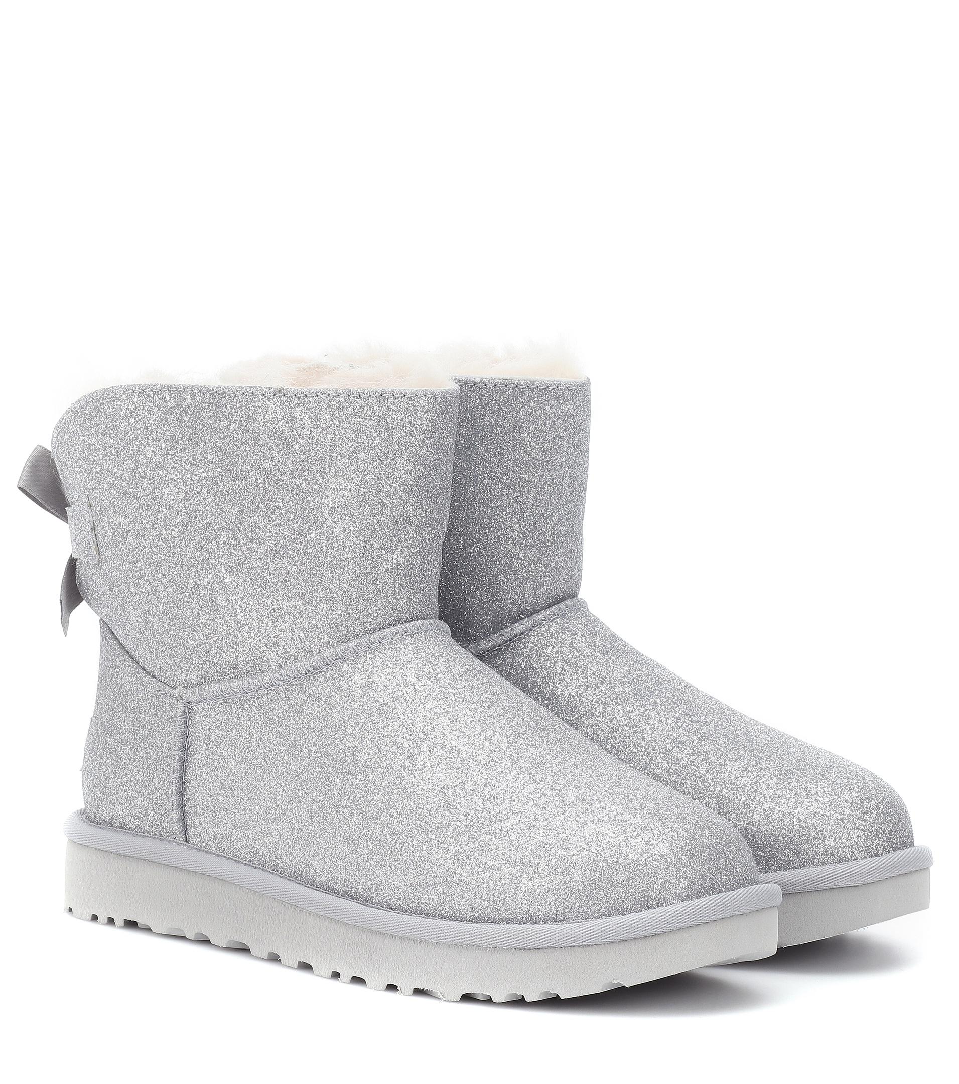 ugg silver sparkle boots