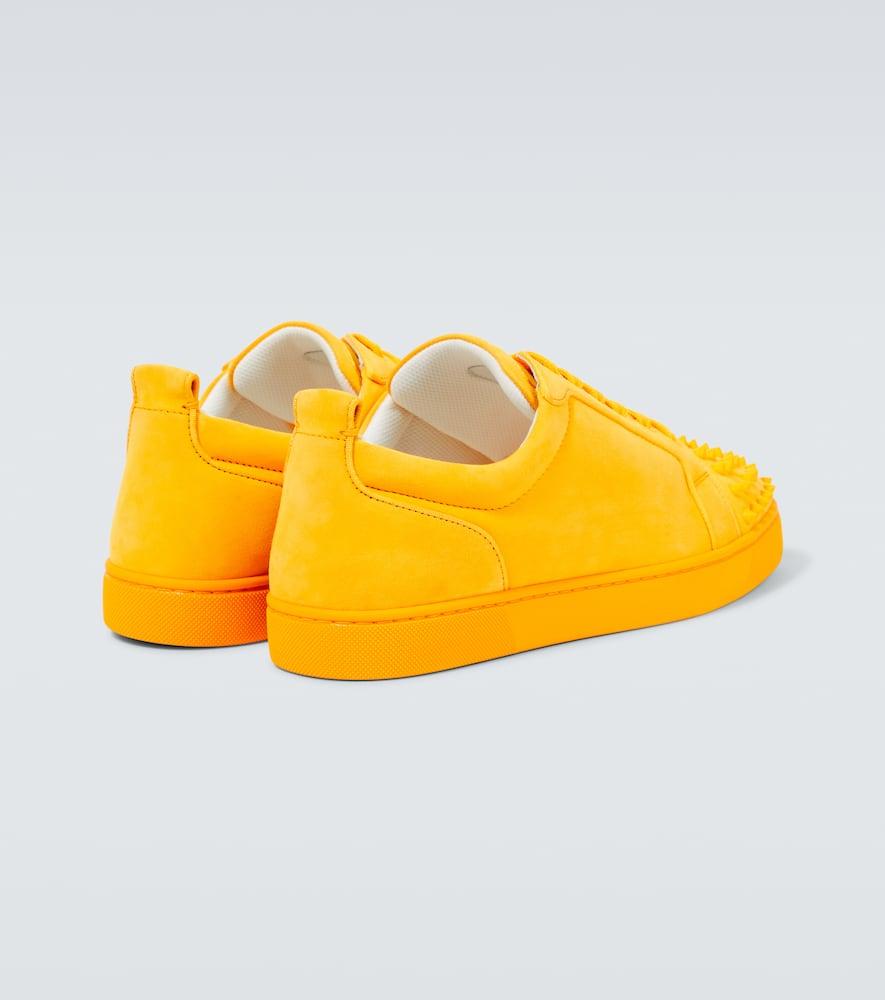 Christian Louboutin Louis Junior Spikes Suede Sneakers in