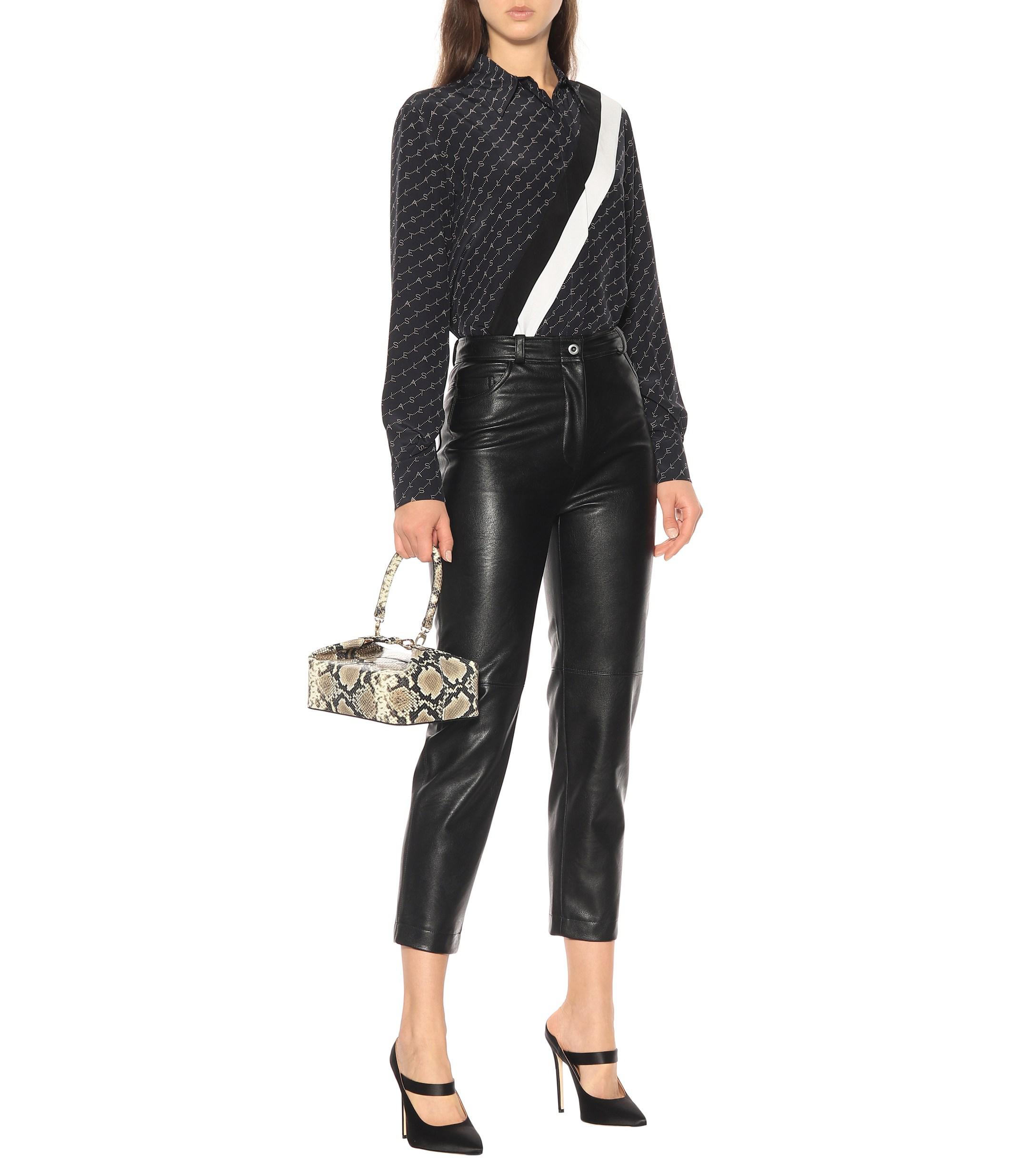 stella mccartney leather pants