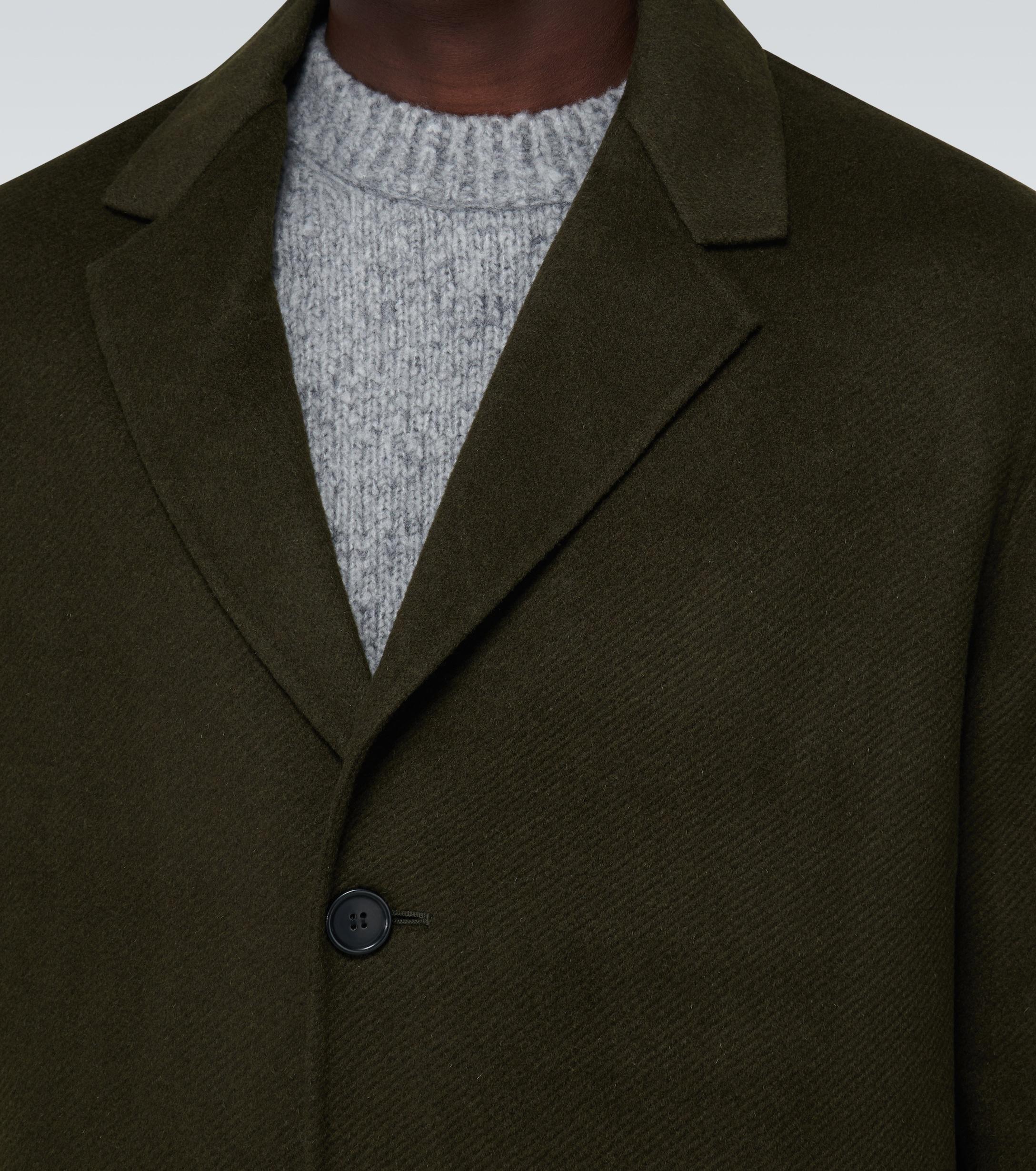 wool twill topcoat