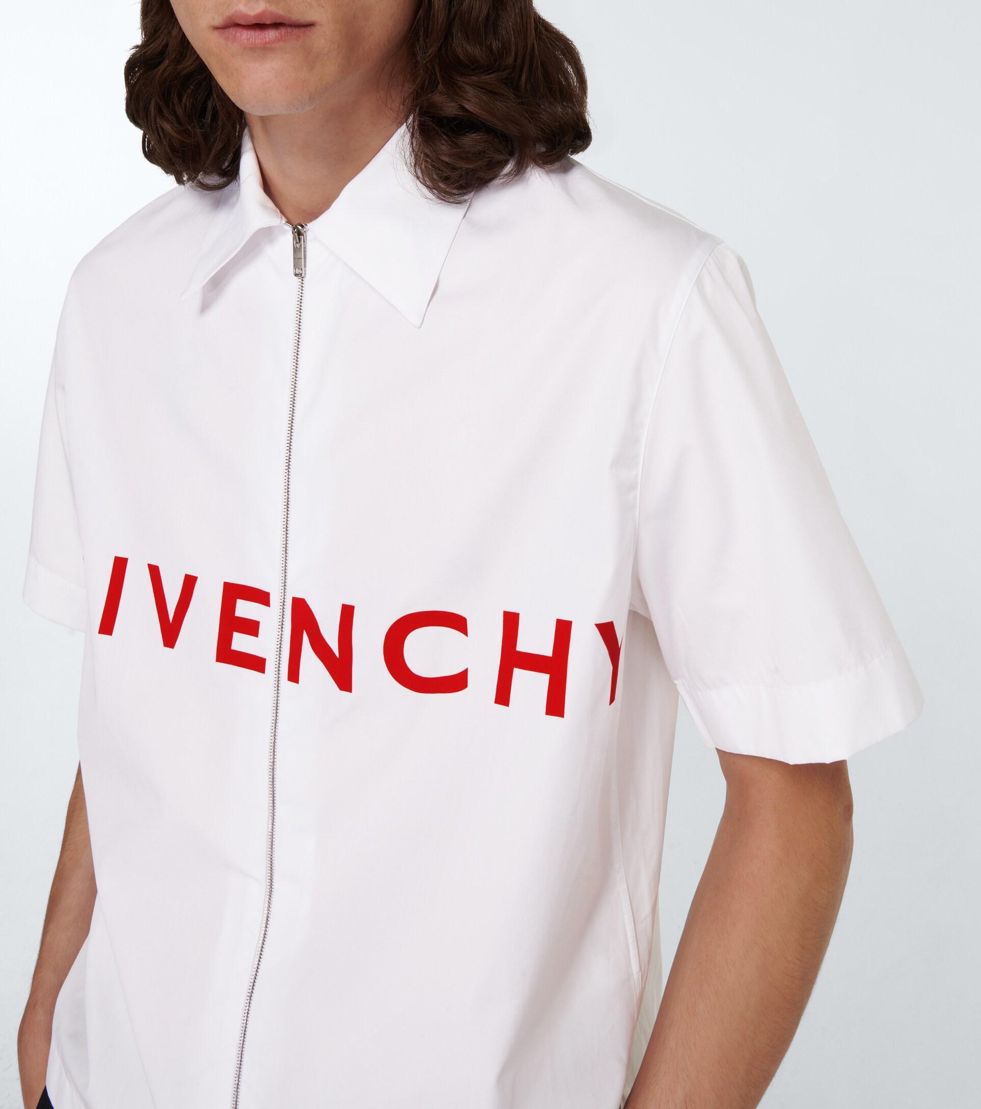 Tシャツ・カットソー GIVENCHY SS25 White poplin oversize shirt (BW61D2G1ZU 100) Givenchy White Poplin Oversize Shirt | italist