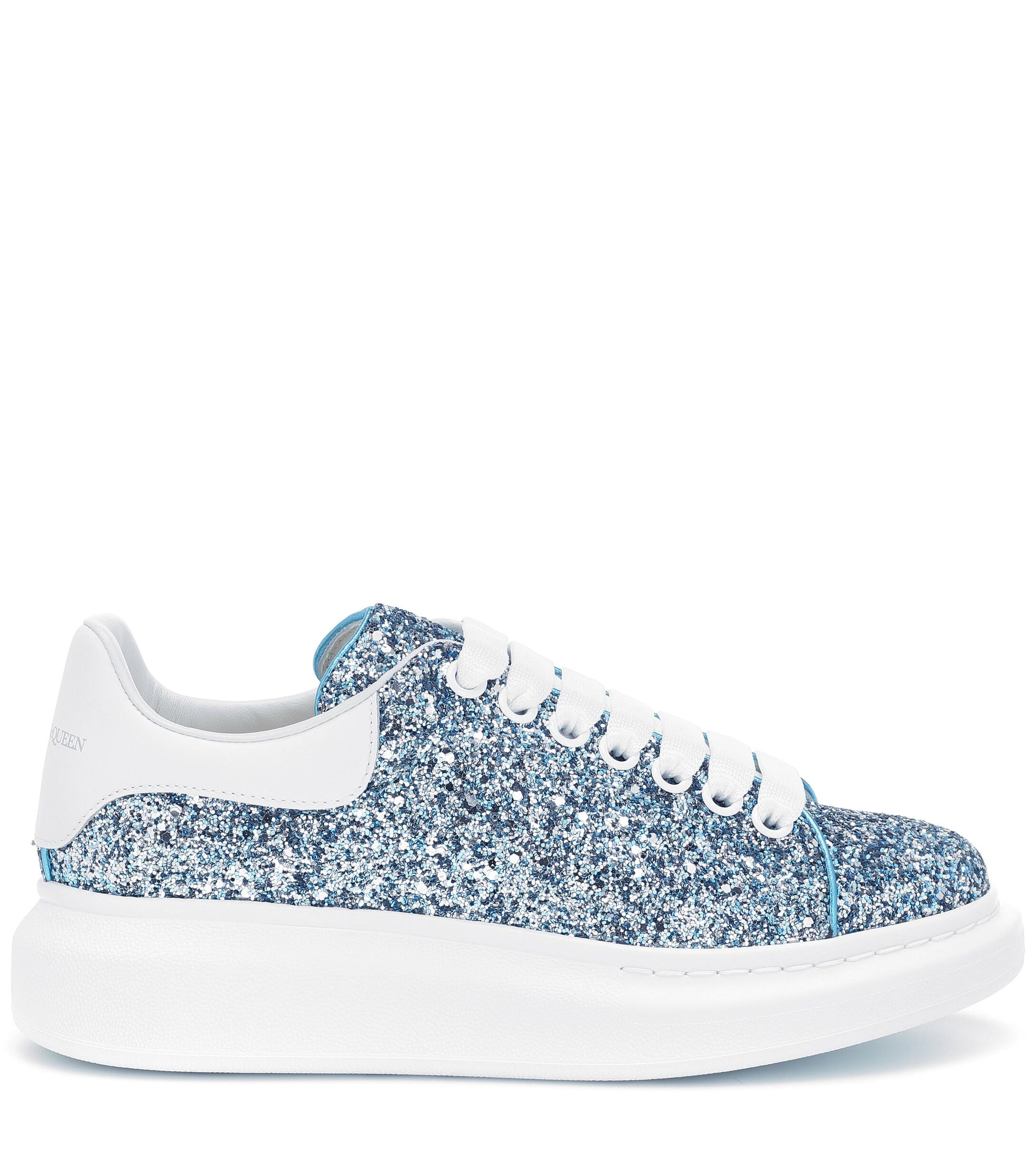 Blue glitter on sale sneakers