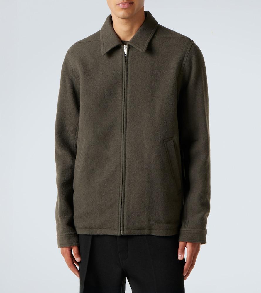 【関税＆送料込み】Rick Owens 'Brad' Green Jacket With Clas Rick Owens Yellow & Black Alice Strobe Leather Jacket in