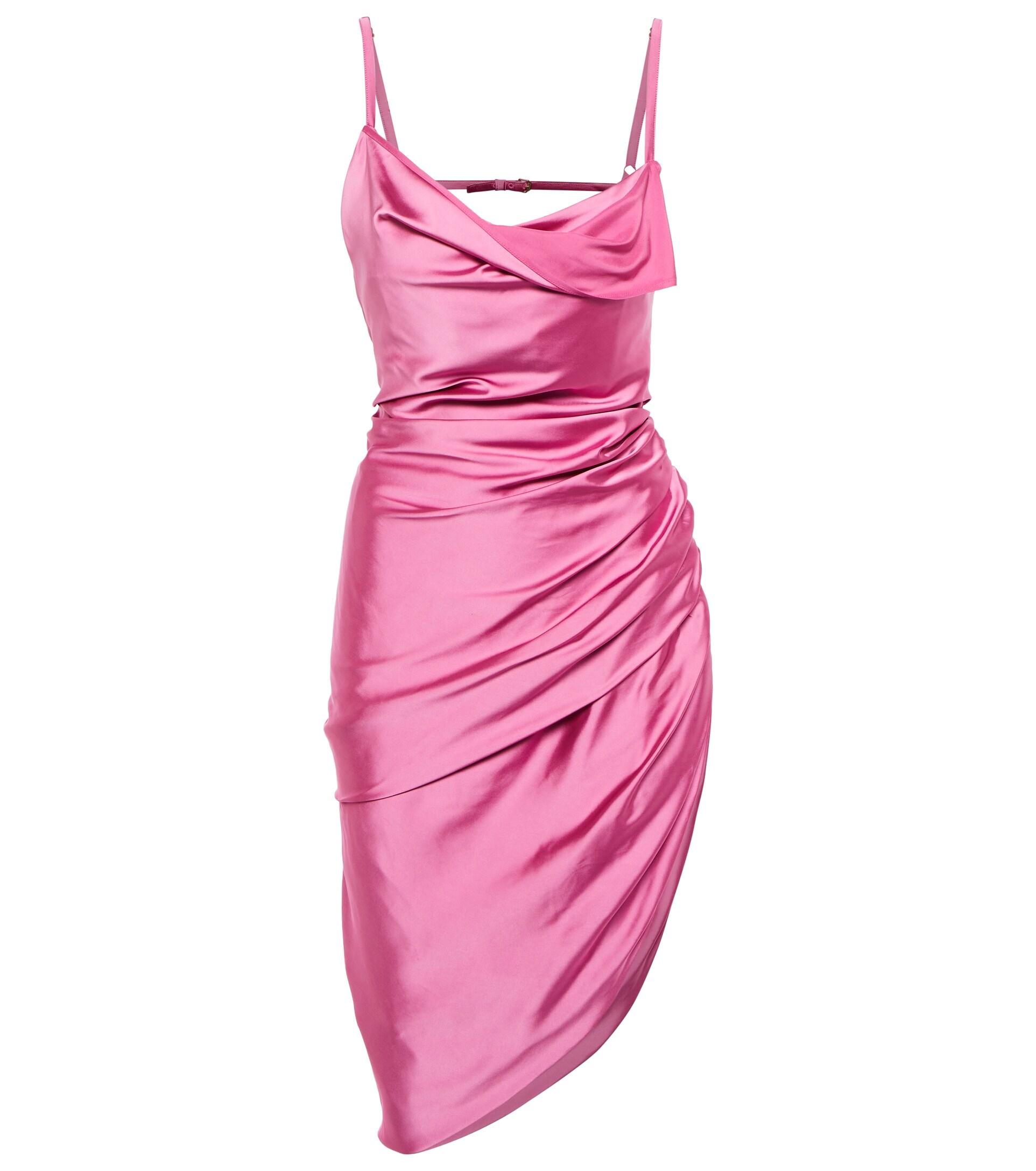 Jacquemus La Robe Saudade Satin Minidress in Pink | Lyst