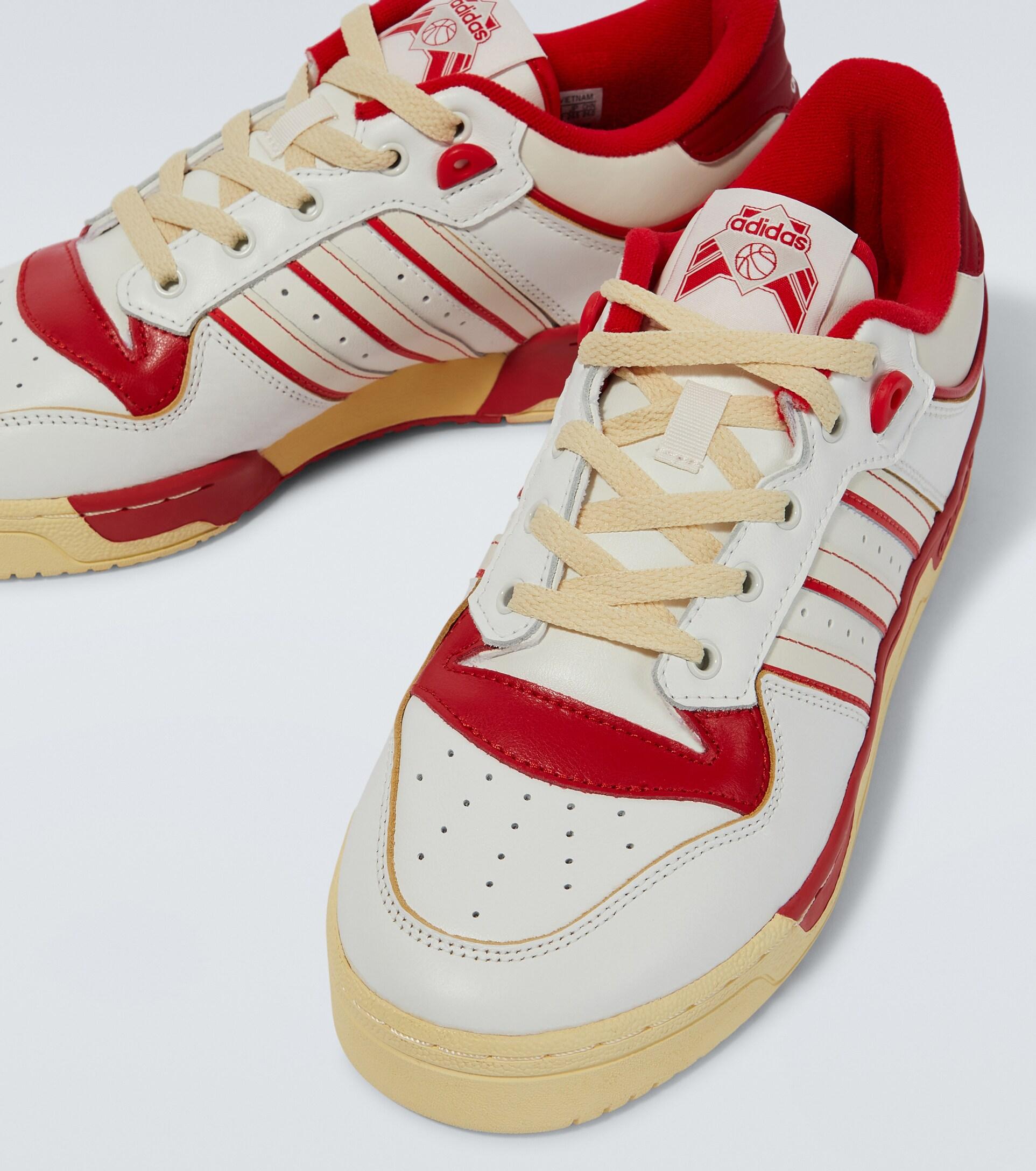 adidas Rivalry Low 86 Leather Sneakers in Red for Men | Lyst