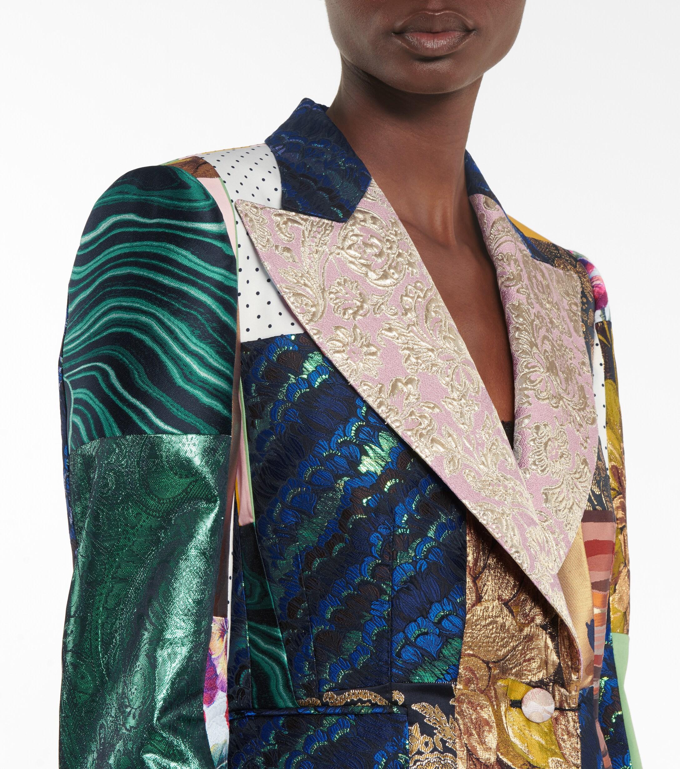 Dolce & Gabbana Patchwork Blazer | Lyst