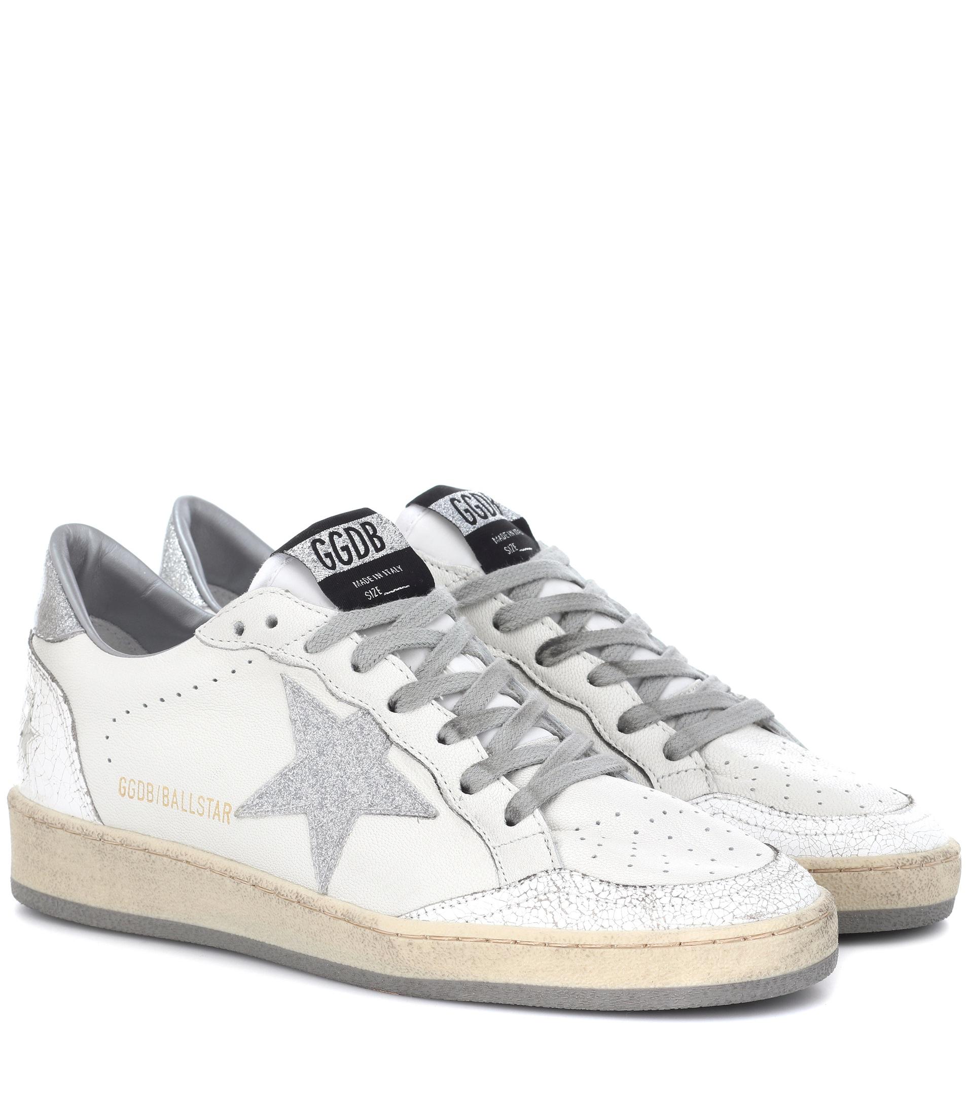golden goose women's ball star leather sneakers