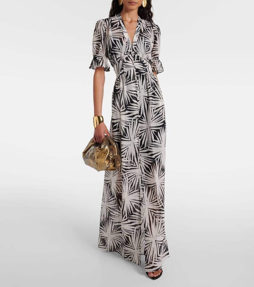 Diane von Furstenberg Erica Printed Maxi Dress in White Lyst UK