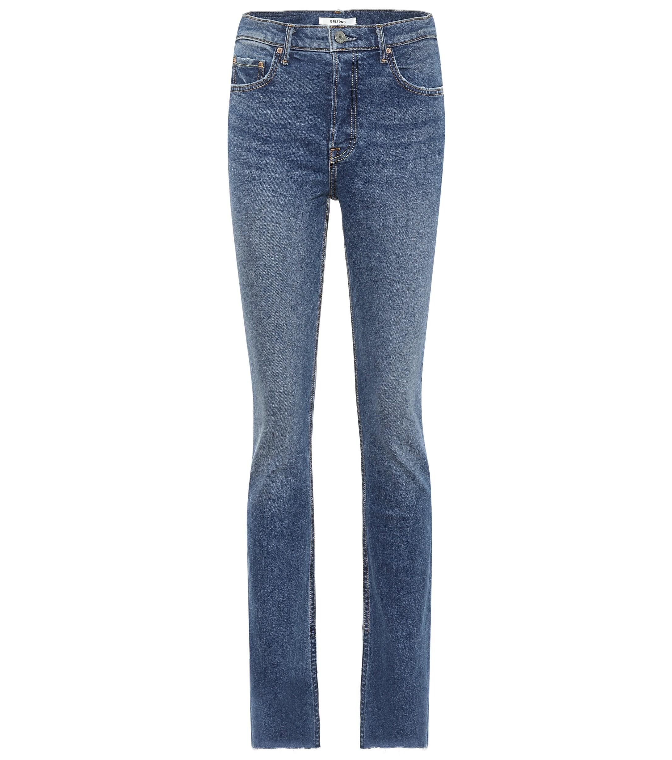 GRLFRND Denim Addison High-rise Straight Jeans in Blue - Lyst