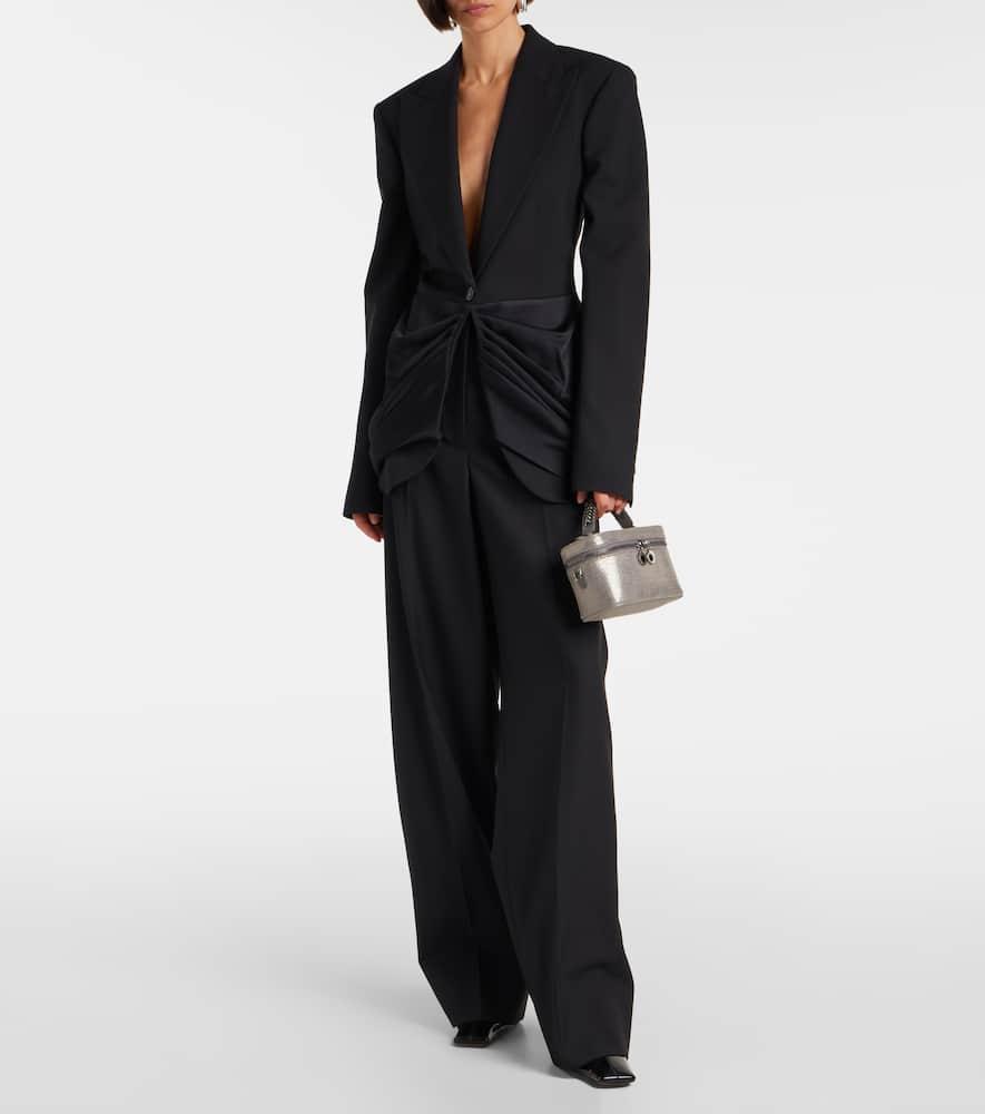 アウターその他 STELLA MCCARTNEY Woman Blazer Blue 6501173CU703 4000 Stella McCartney - Wool single-breasted blazer blue - The Corner