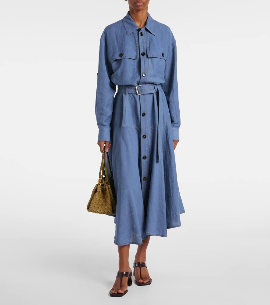 bottega-veneta-blue-Belted-