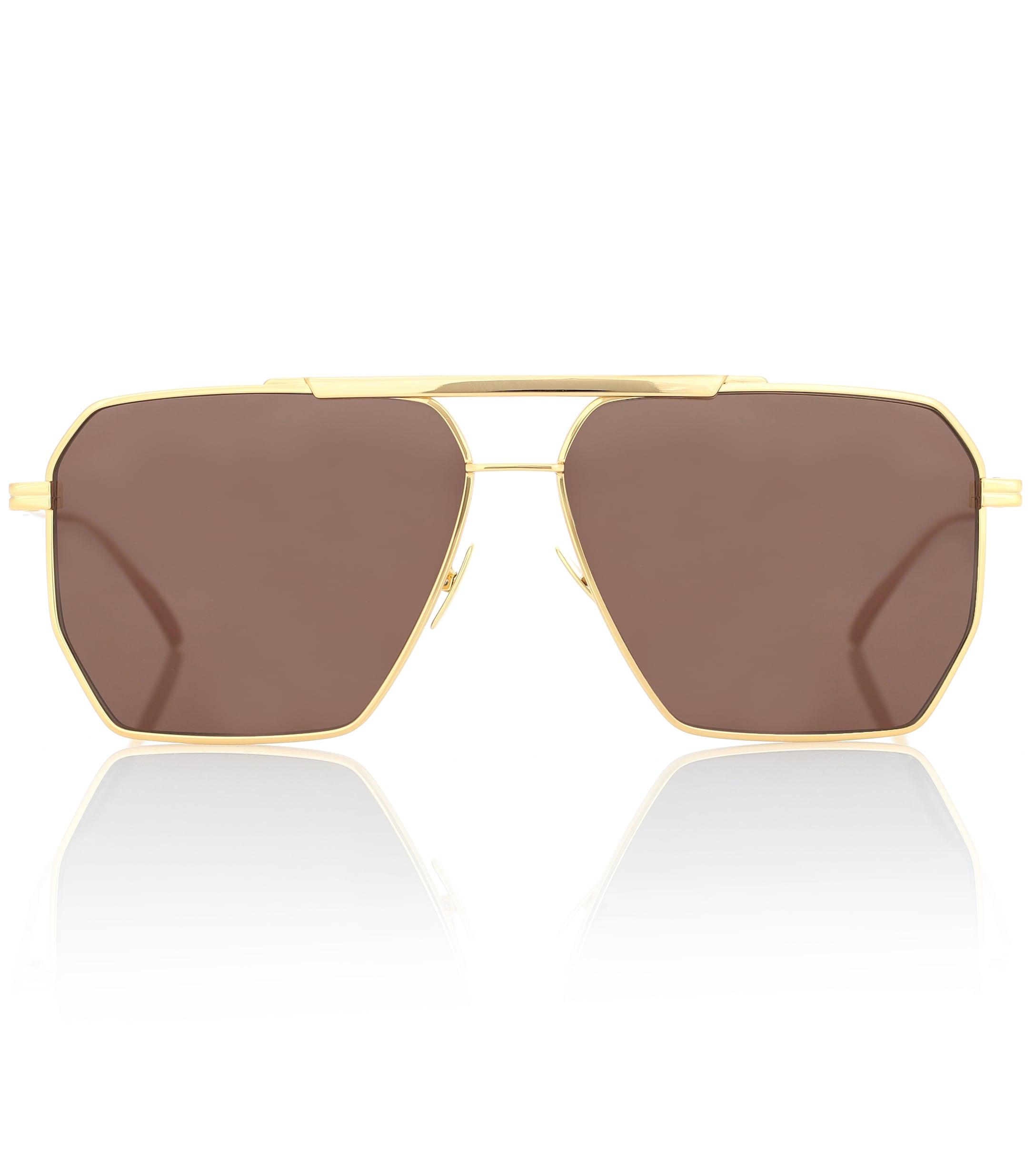 Bottega Aviator Sunglasses in Gold (Metallic) Lyst