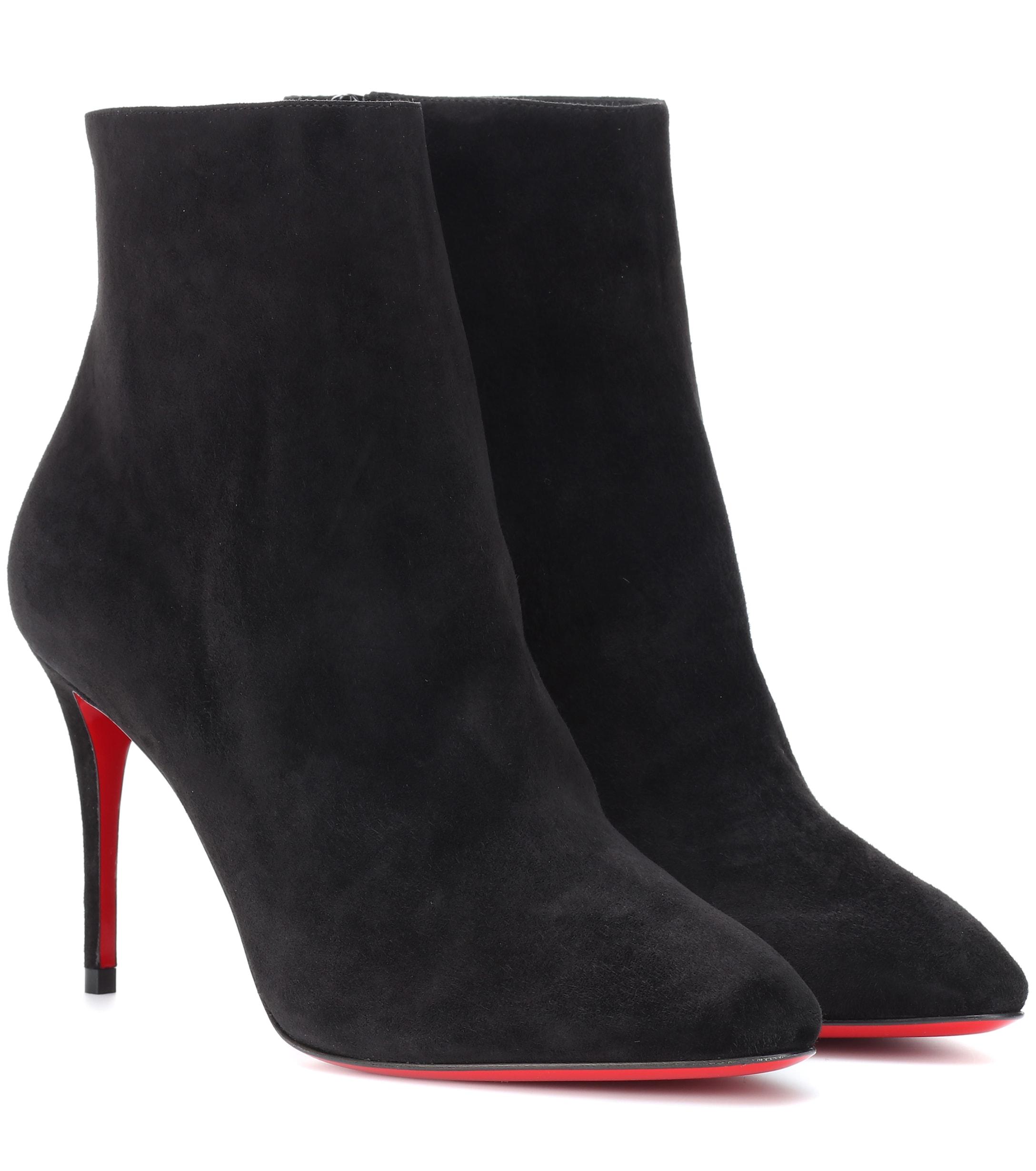 louboutin black ankle boots