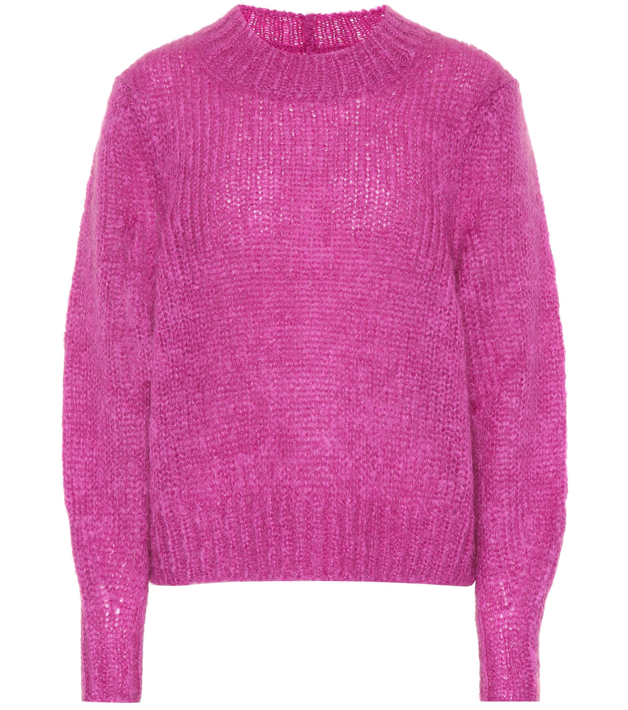 Isabel Marant Ivah Mohair And Wool-blend Sweater in Purple - Lyst