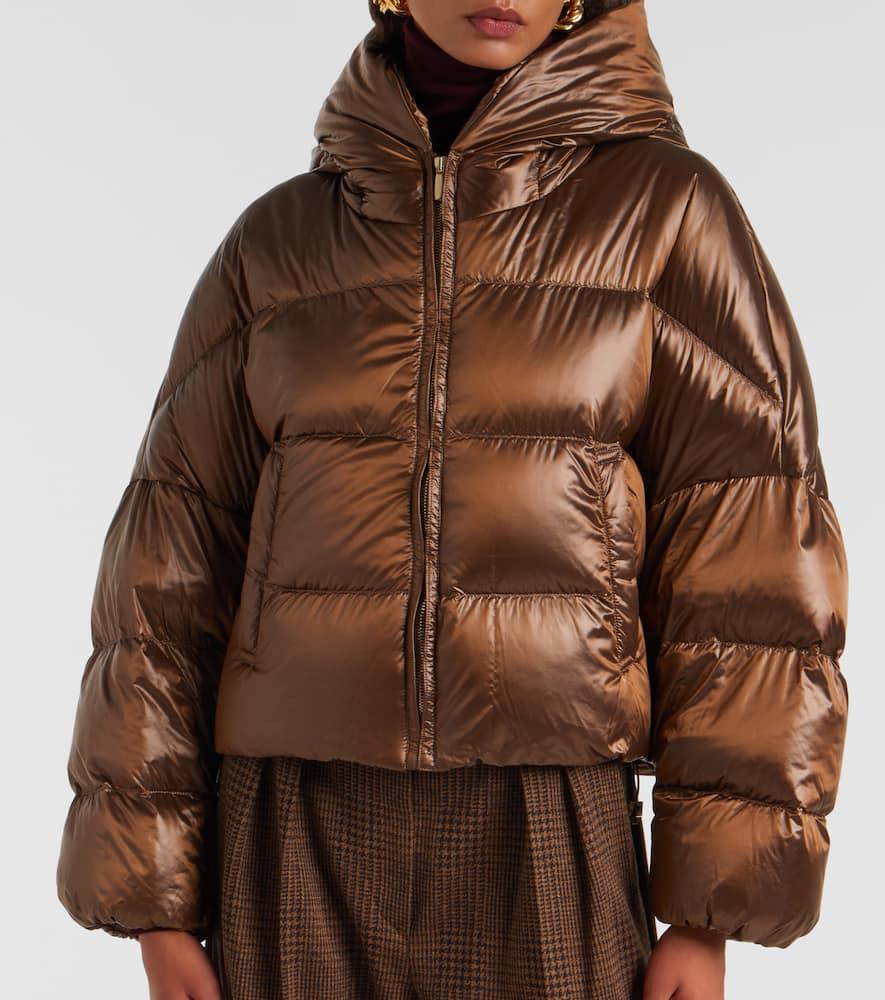 Max Mara The Cube Spaceca Down Jacket in Brown | Lyst