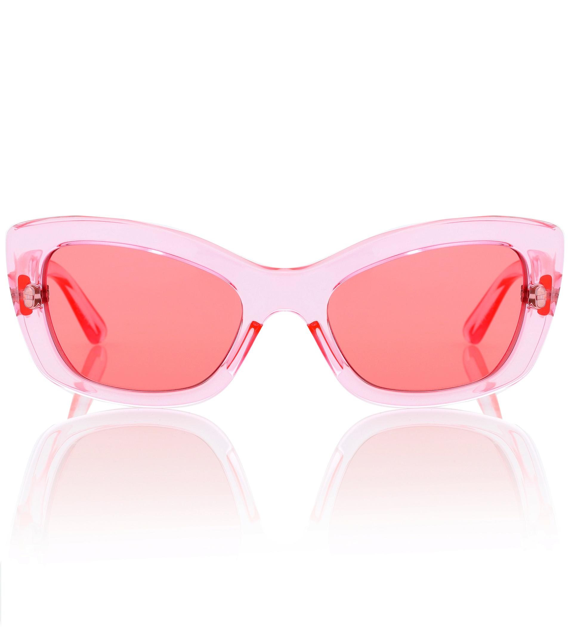 Prada Synthetic Postcard Cat-eye Sunglasses in Pink | Lyst