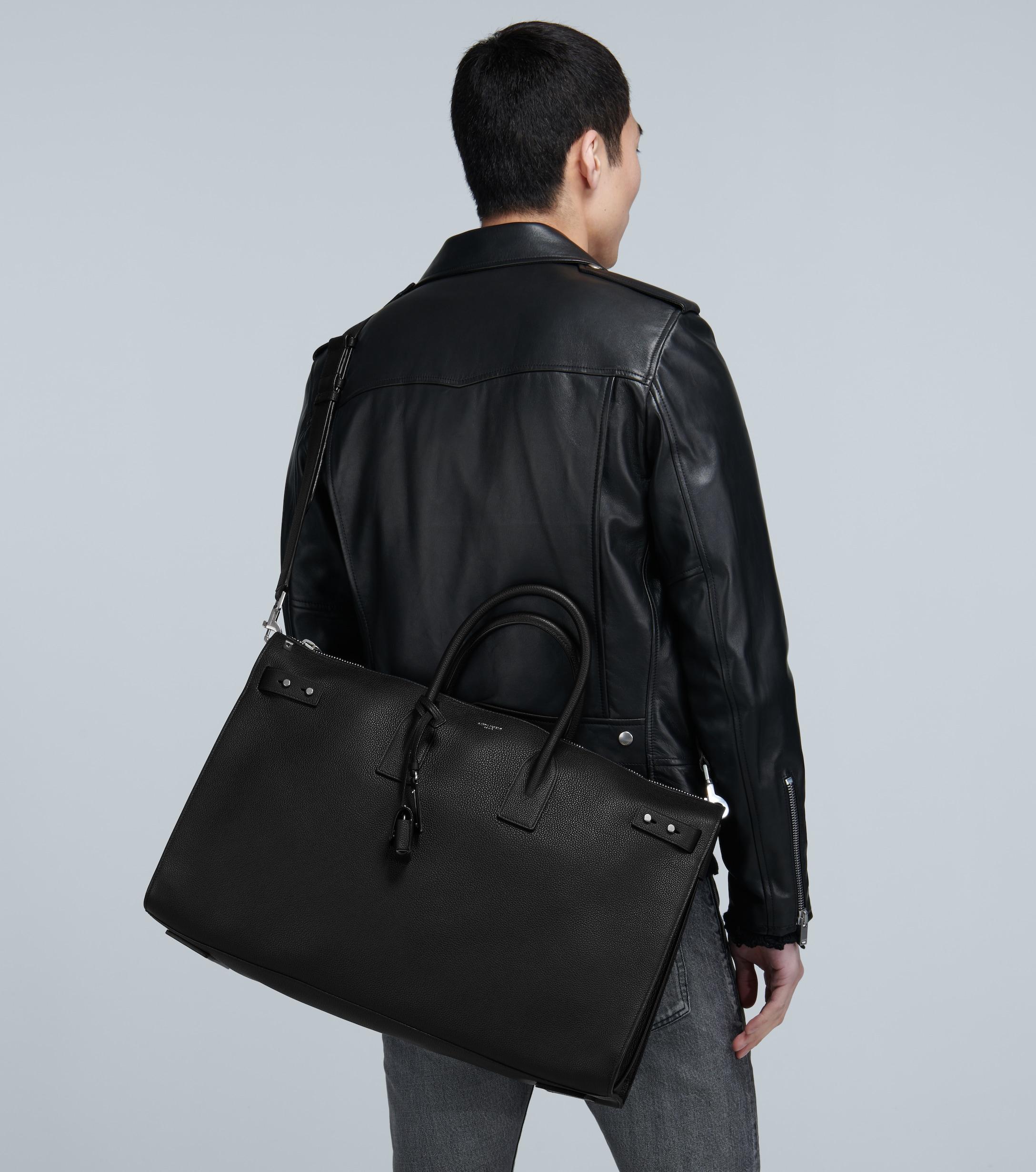 Saint Laurent Sac de Jour 48H Leather Holdall - Black - Holdalls